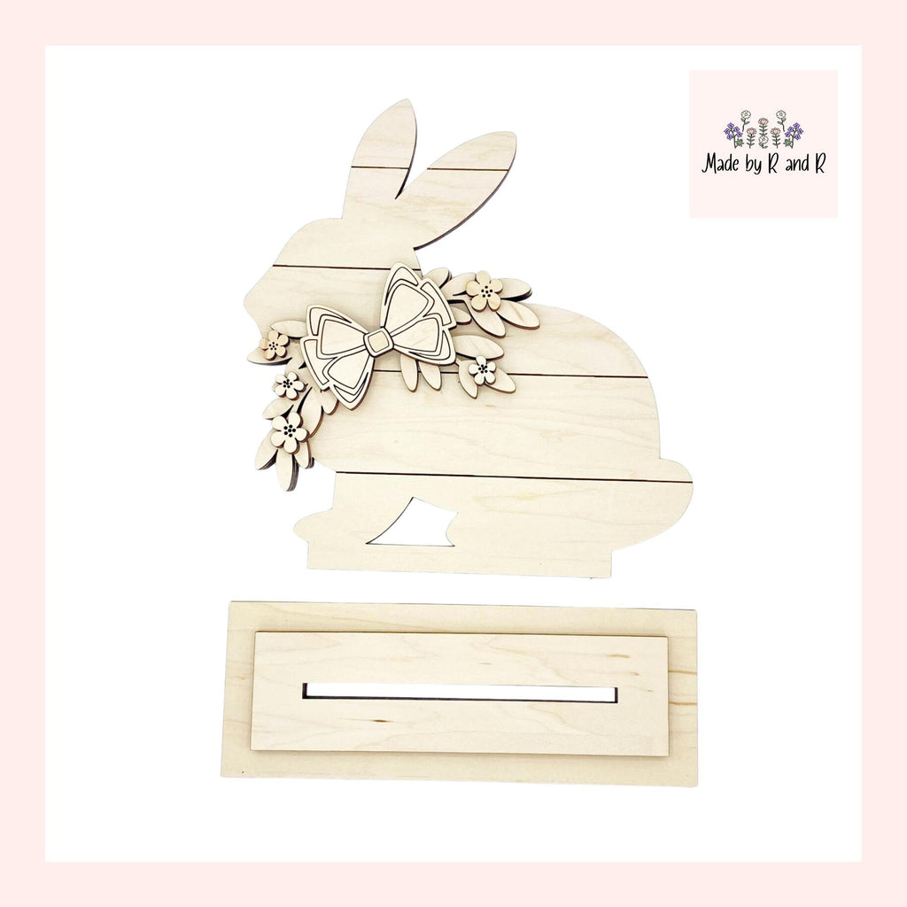 Stand Up Shiplap Bunny Wood Cut Out
