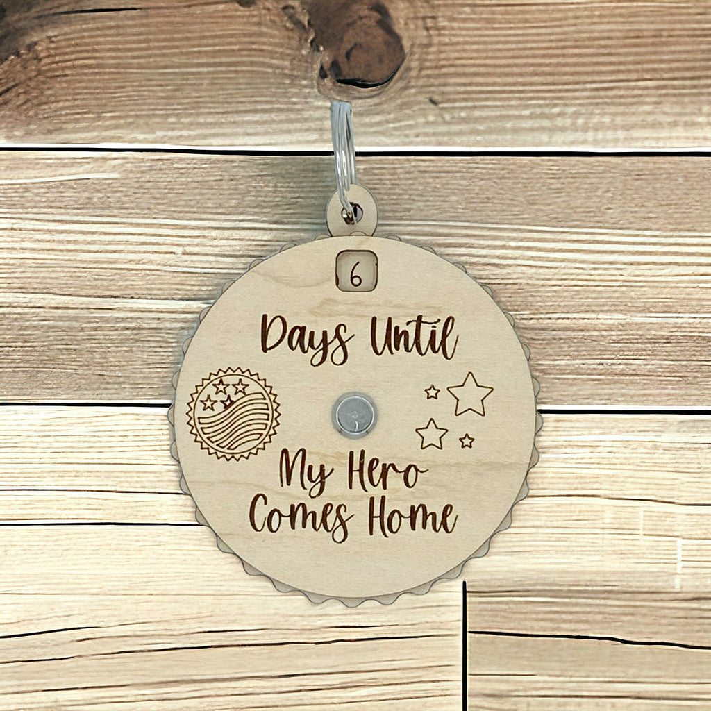 Days Until My Hero Comes Home Countdown Spinner