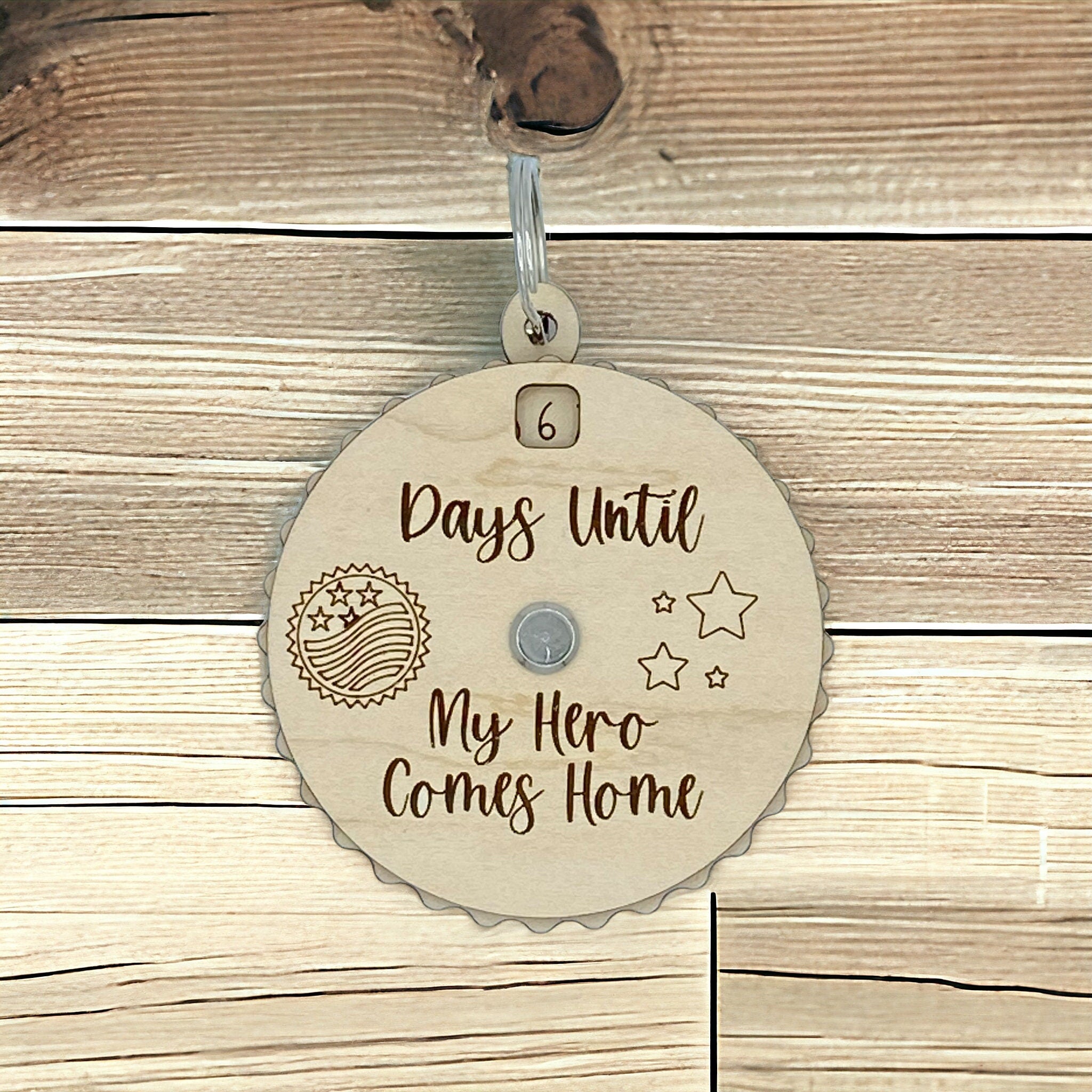 Days Until My Hero Comes Home Countdown Spinner