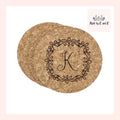 Fancy Square Monogram Coasters (set of 4)