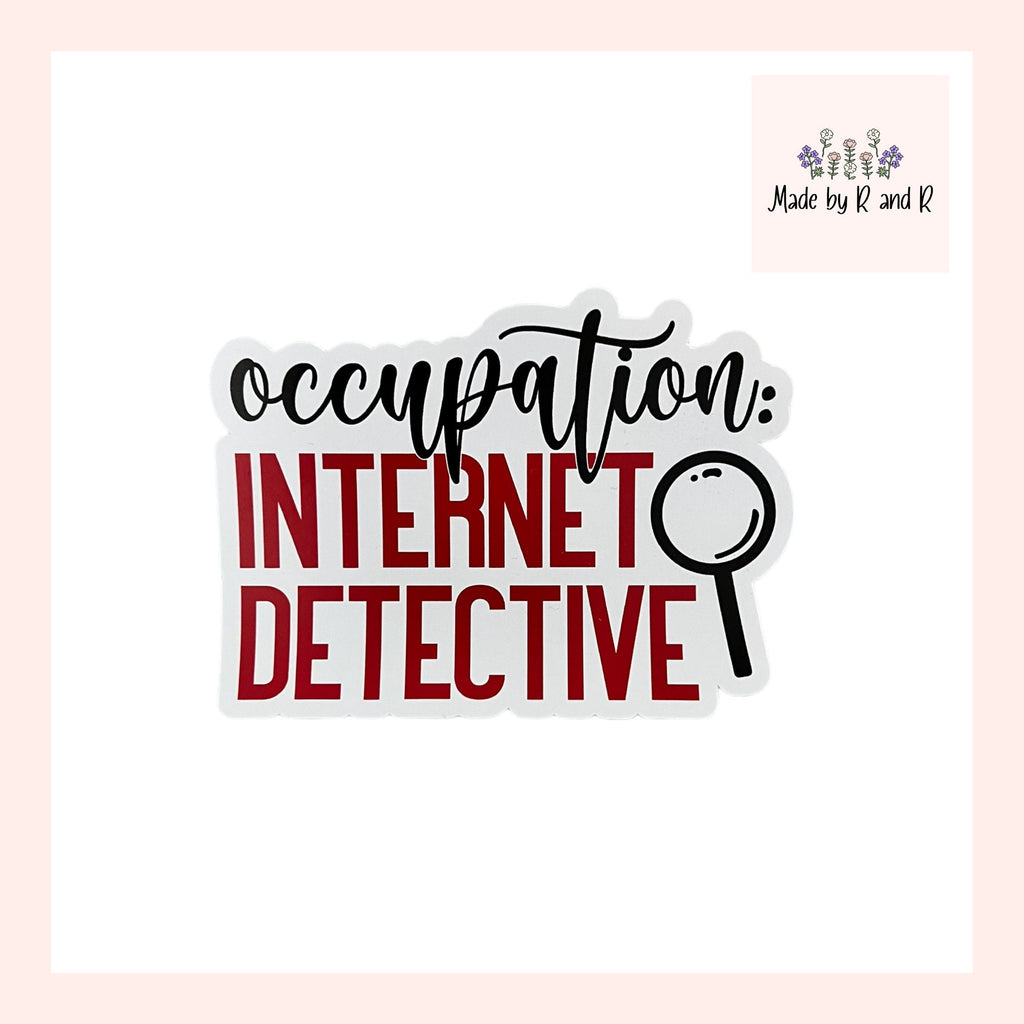 Occupation Internet Detective Sticker (Set of 3)