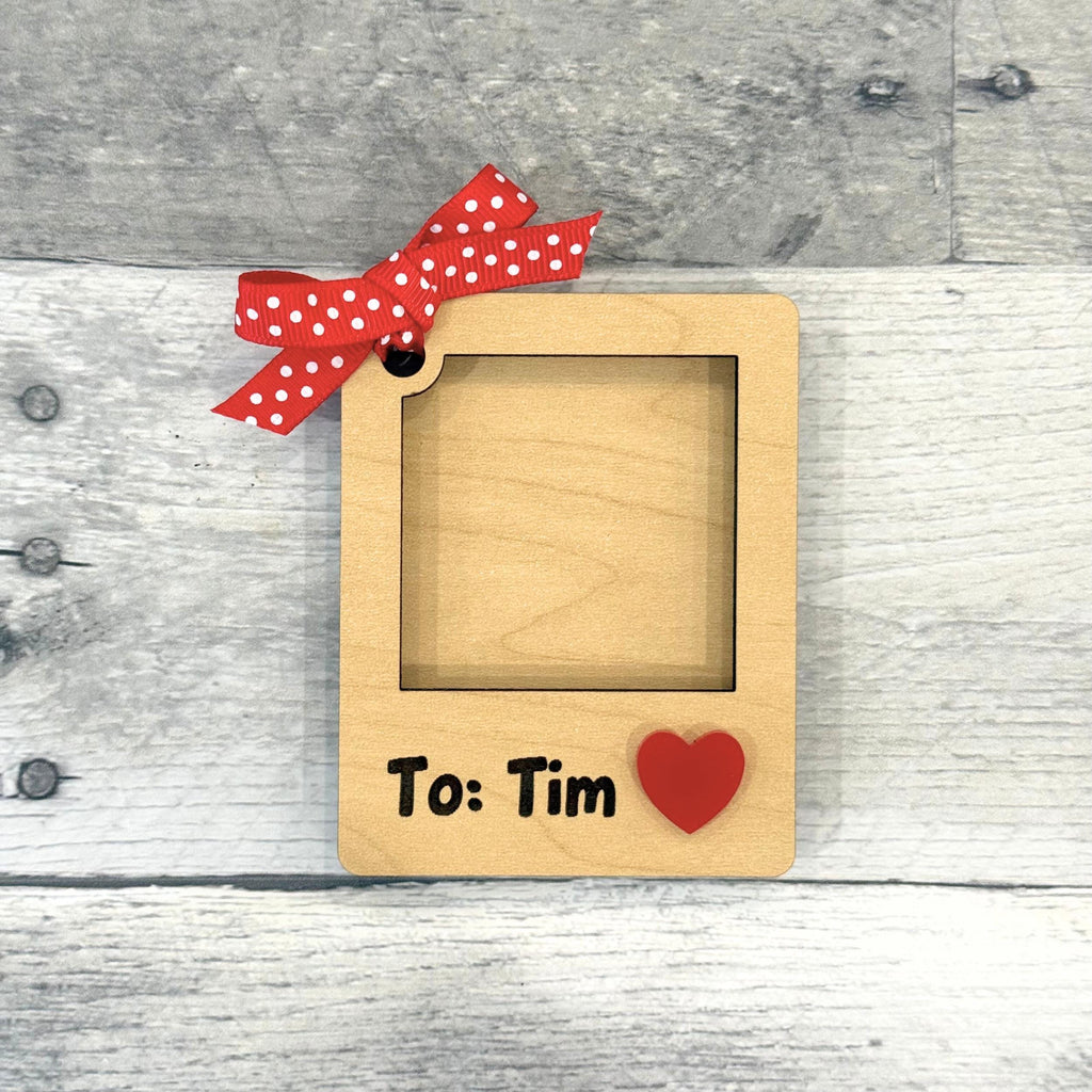 Valentine Photo Frame Gift Tag