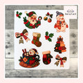 Bold Patchwork Christmas Stickers (set of 11)
