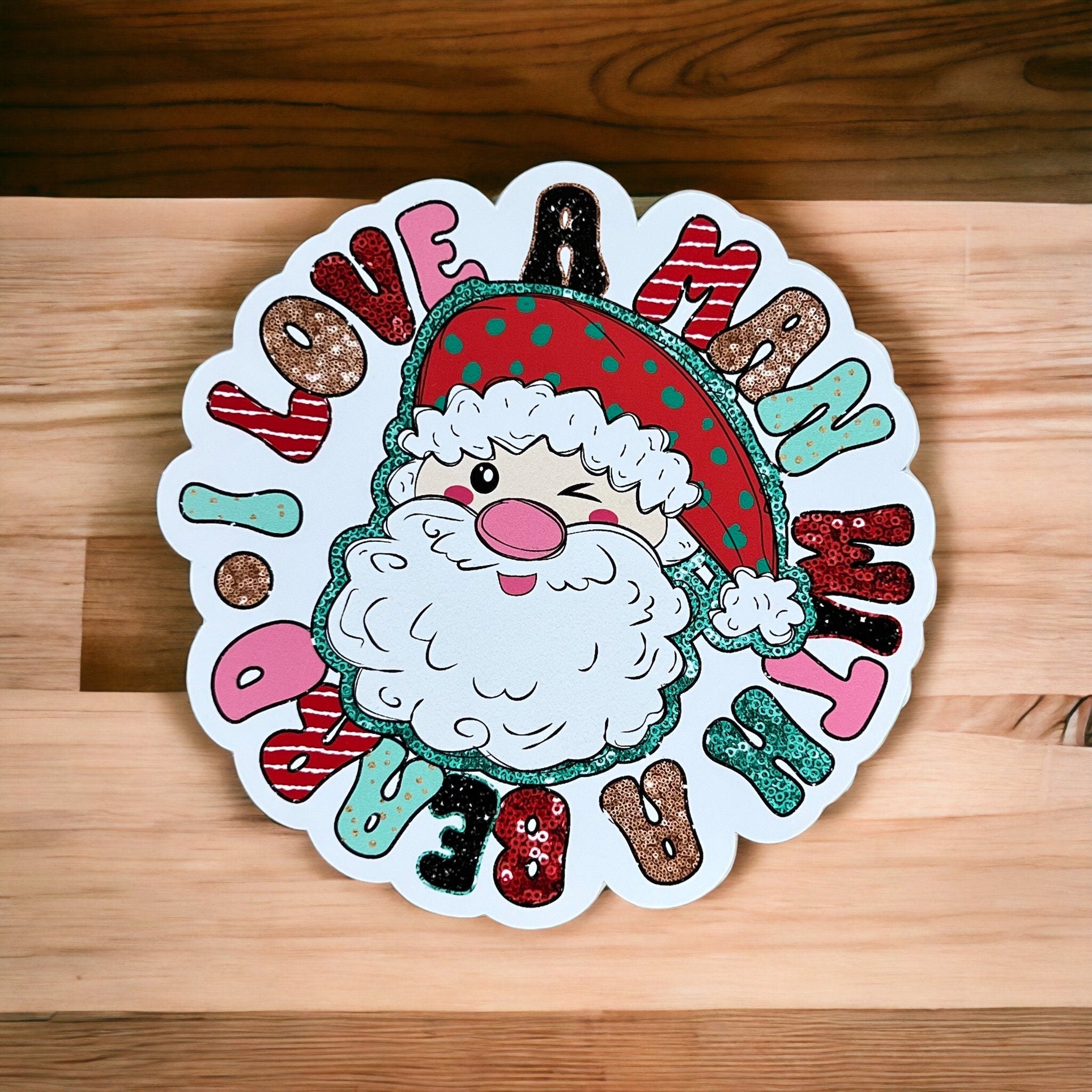 I Love A Man With A Beard Sticker