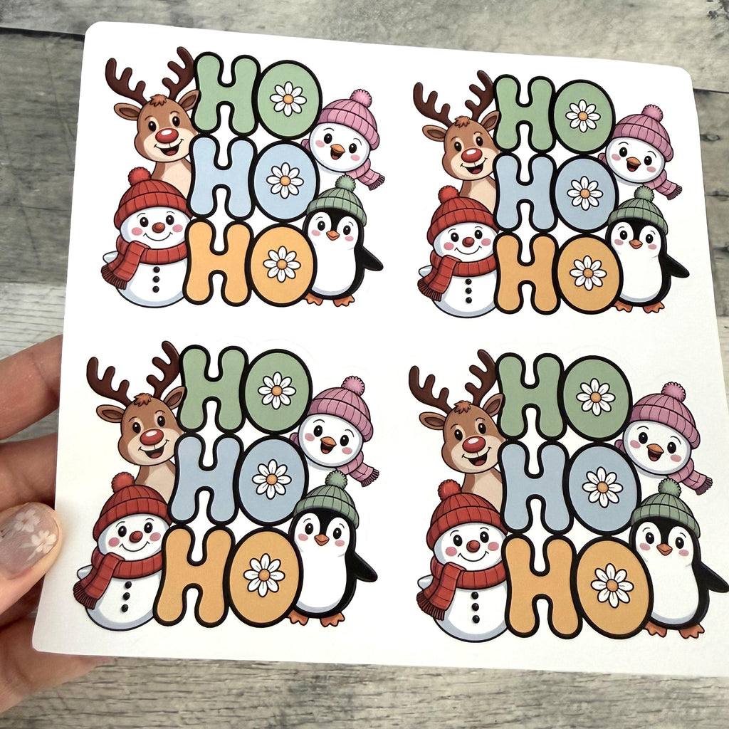 Ho Ho Ho Christmas Stickers (set of 4)