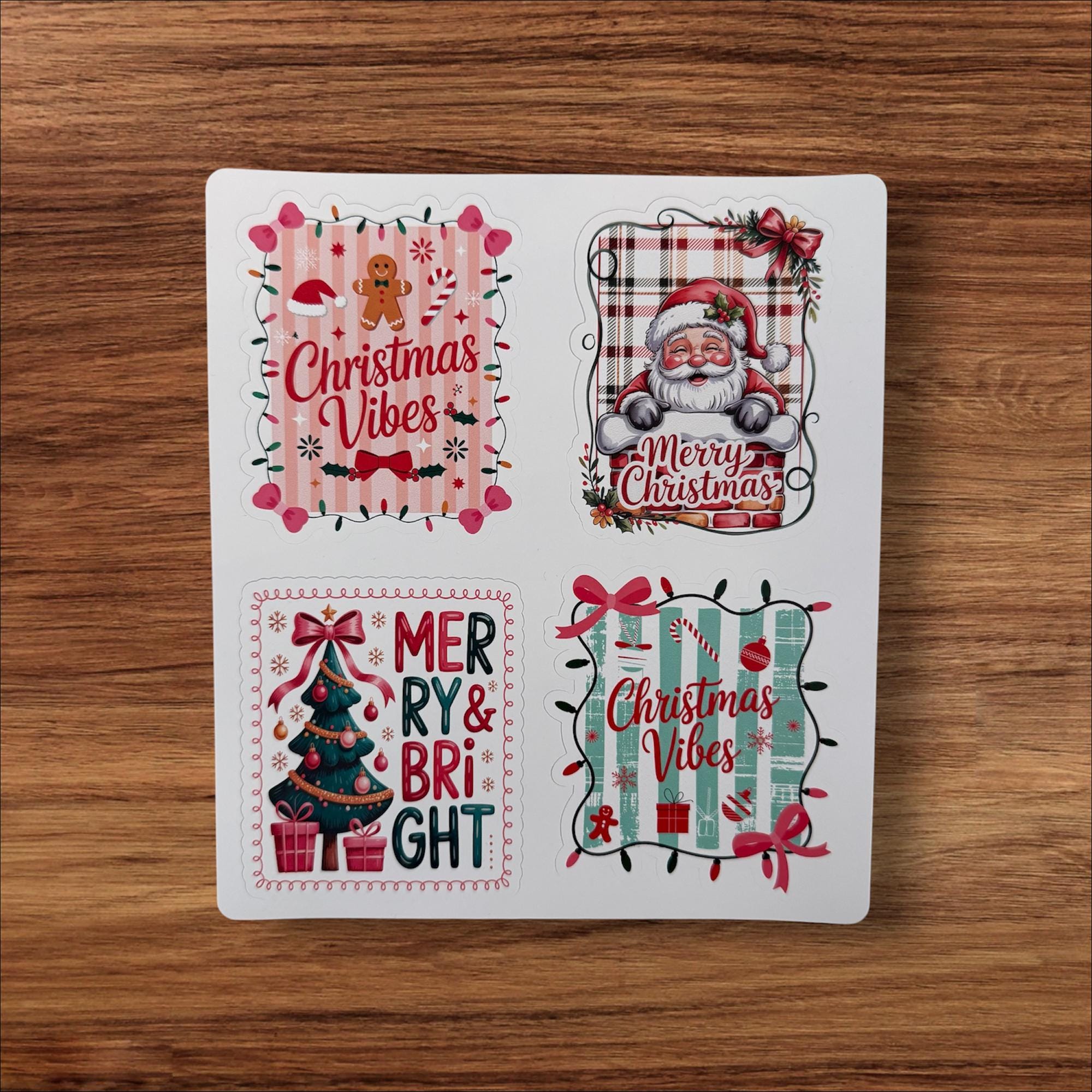 Christmas Vibes Stickers (set of 4)