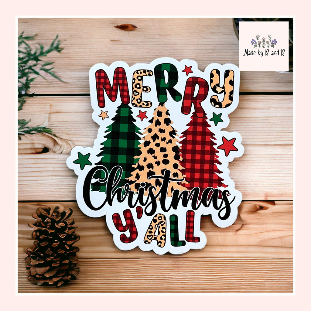 Merry Christmas Y'all Sticker