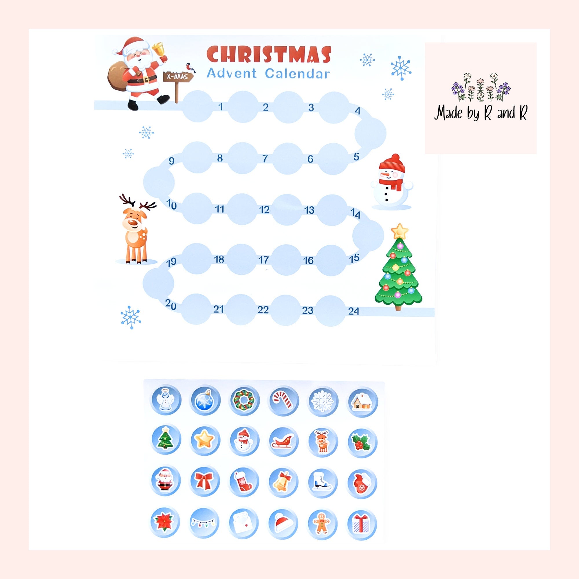 Christmas Advent Calendar Sticker