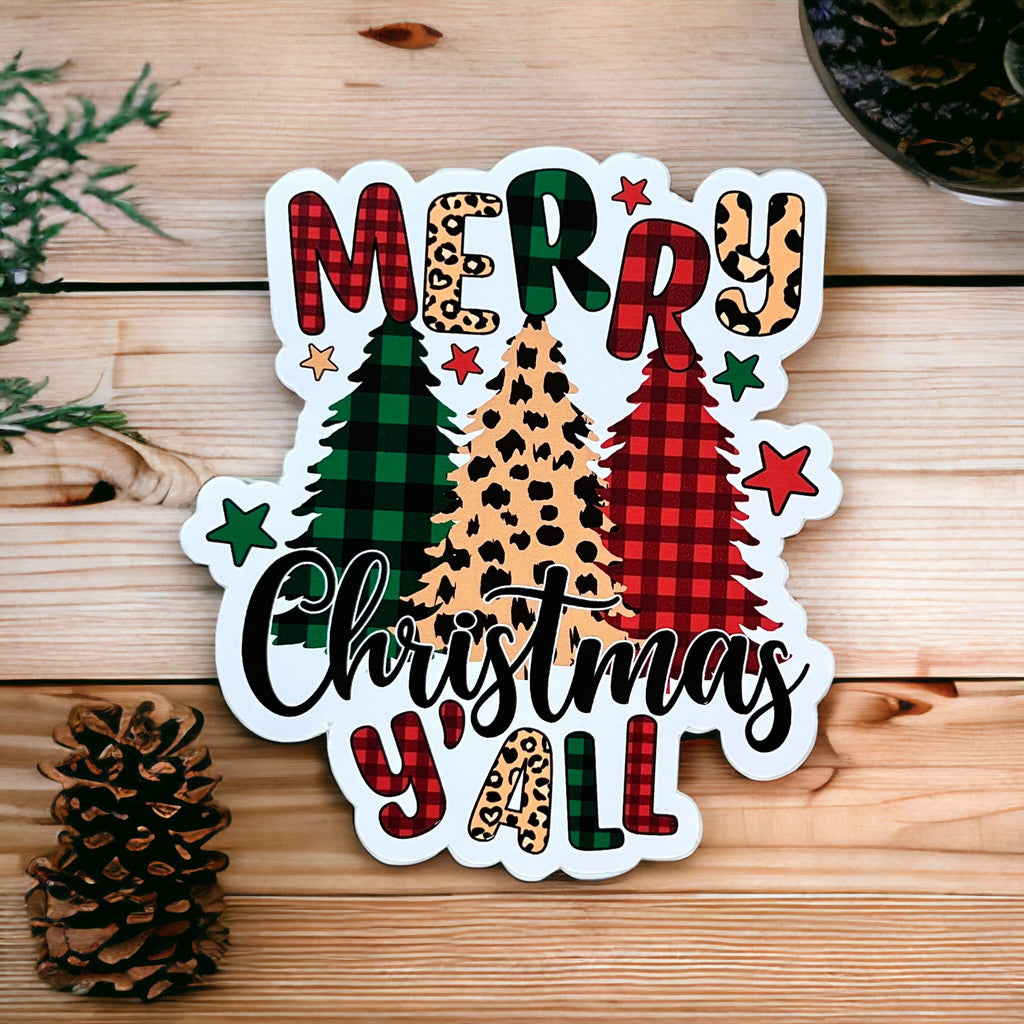 Merry Christmas Y'all Sticker