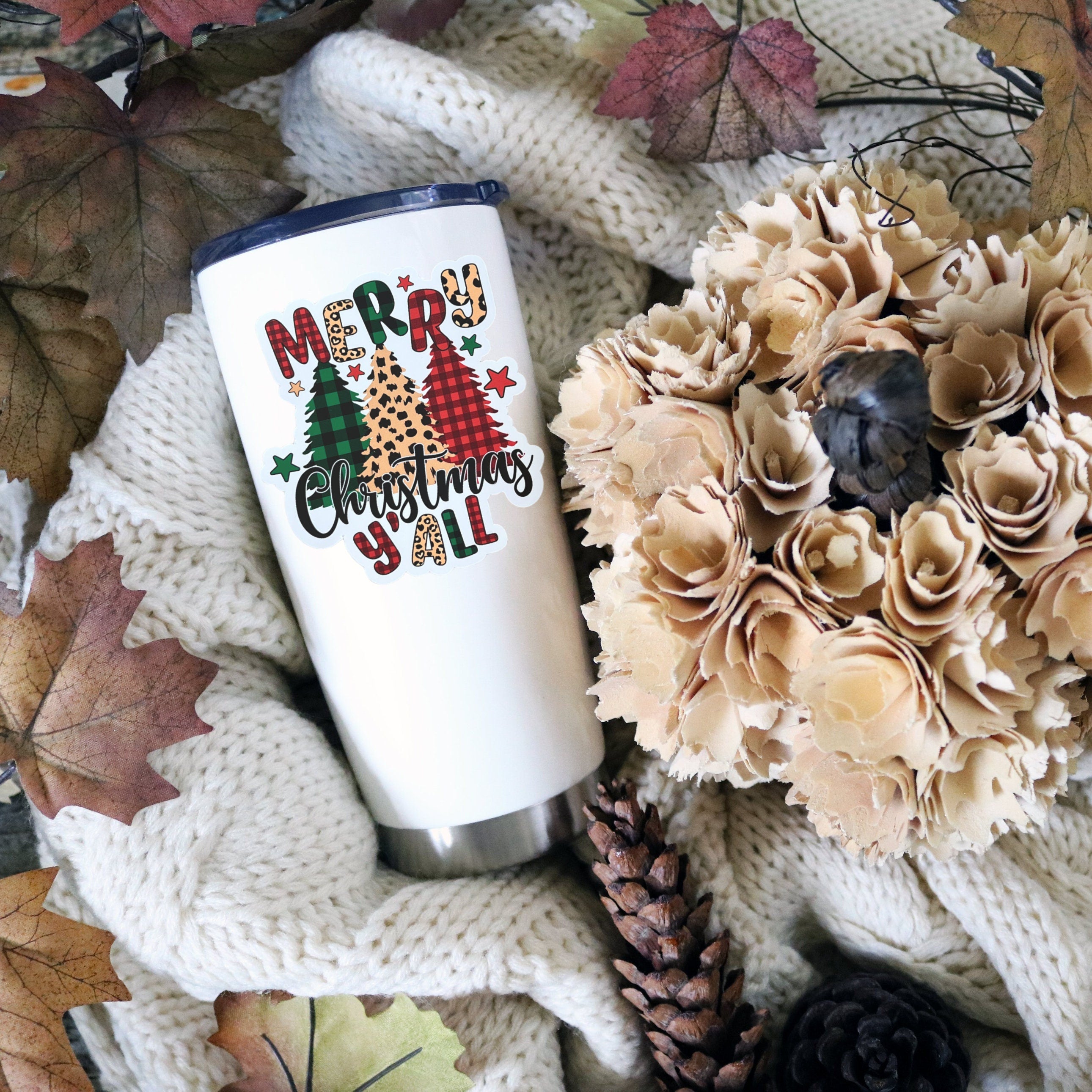 Merry Christmas Y'all Sticker