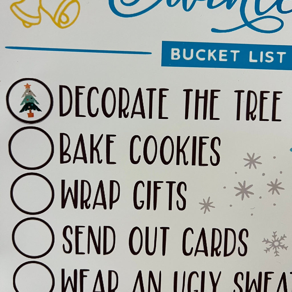 Winter Bucket List Sticker
