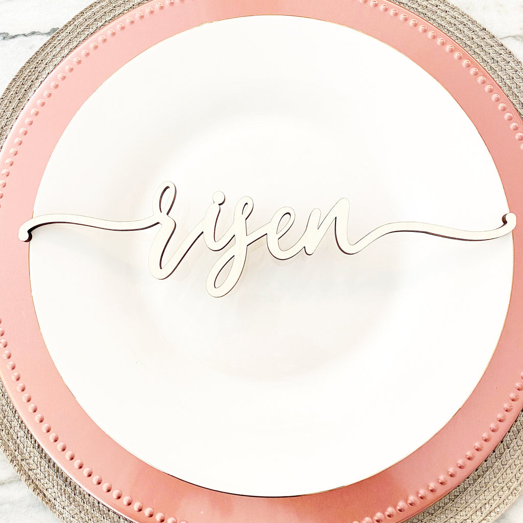 Religious Easter Place Setting Wood Words (Set of 4)