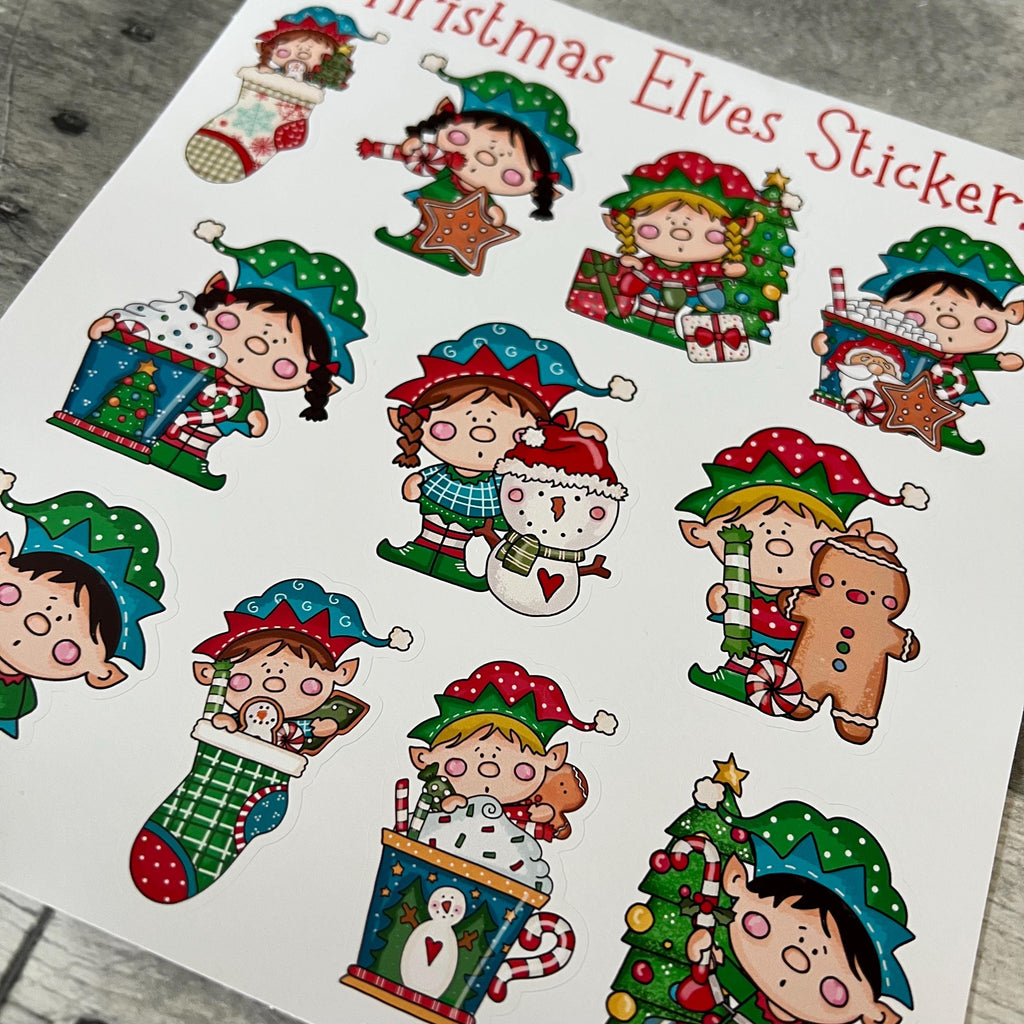 Christmas Elves Stickers