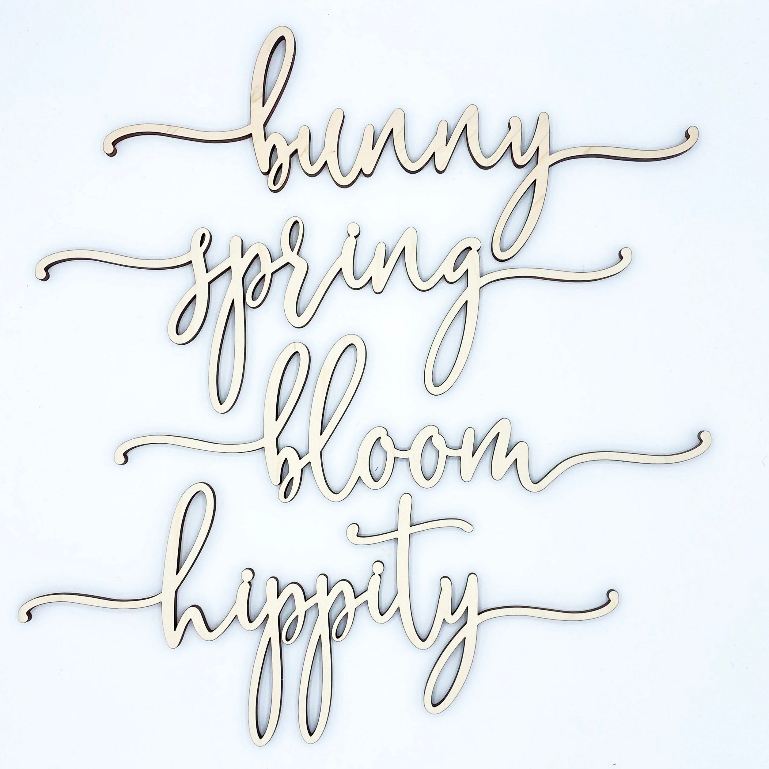 Easter Place Setting Wood Words (Set of 4)