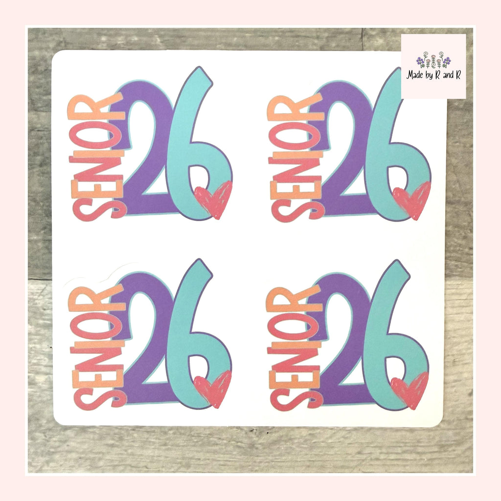 Senior 2026 Stickers (set of 4)