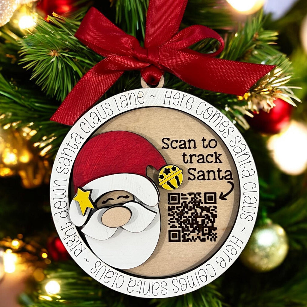 Santa Tracker Ornaments (Choose One)