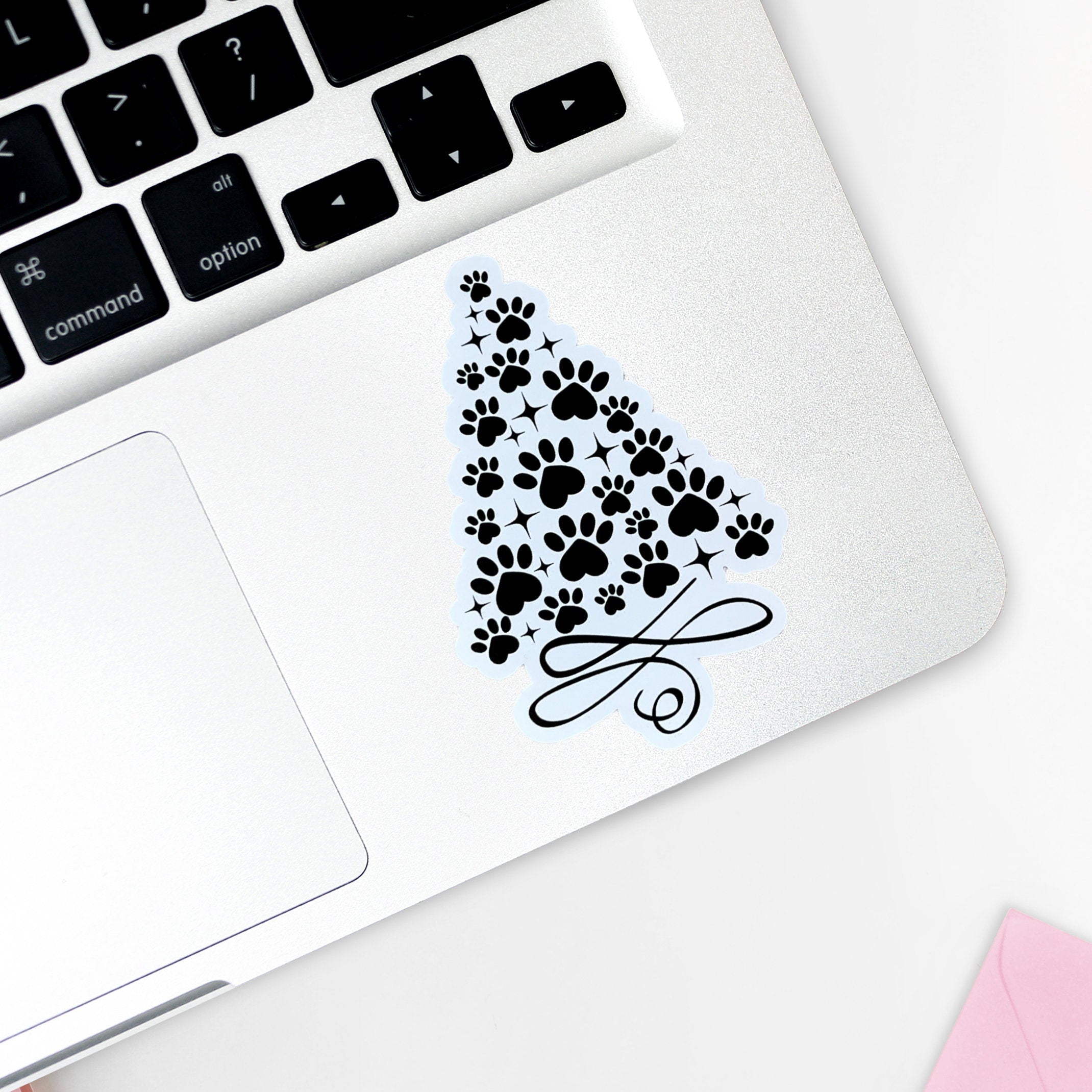 Paw-sitively Adorable Christmas Tree Sticker