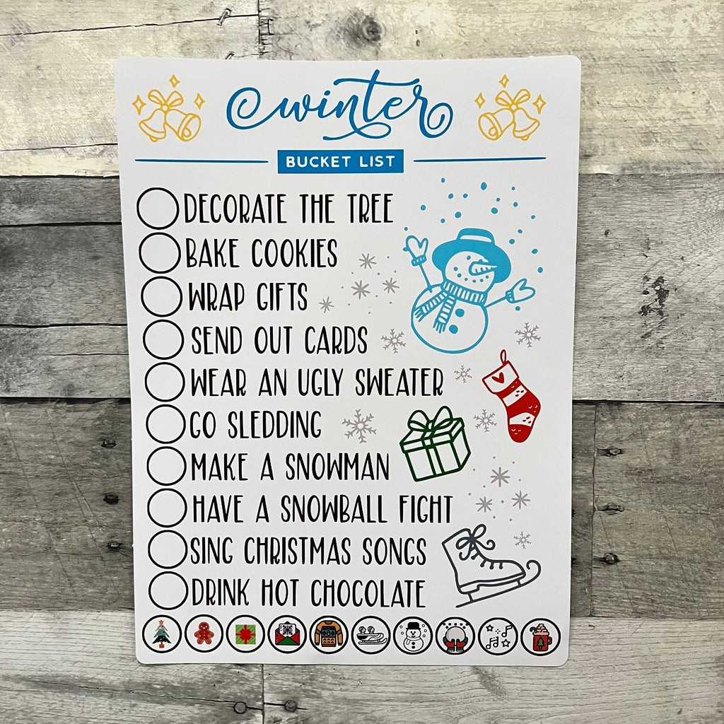 Winter Bucket List Sticker