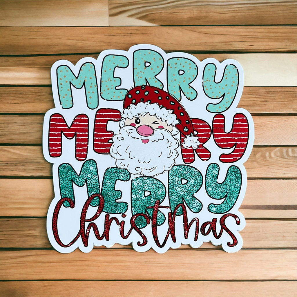 Merry Merry Merry Christmas Sticker