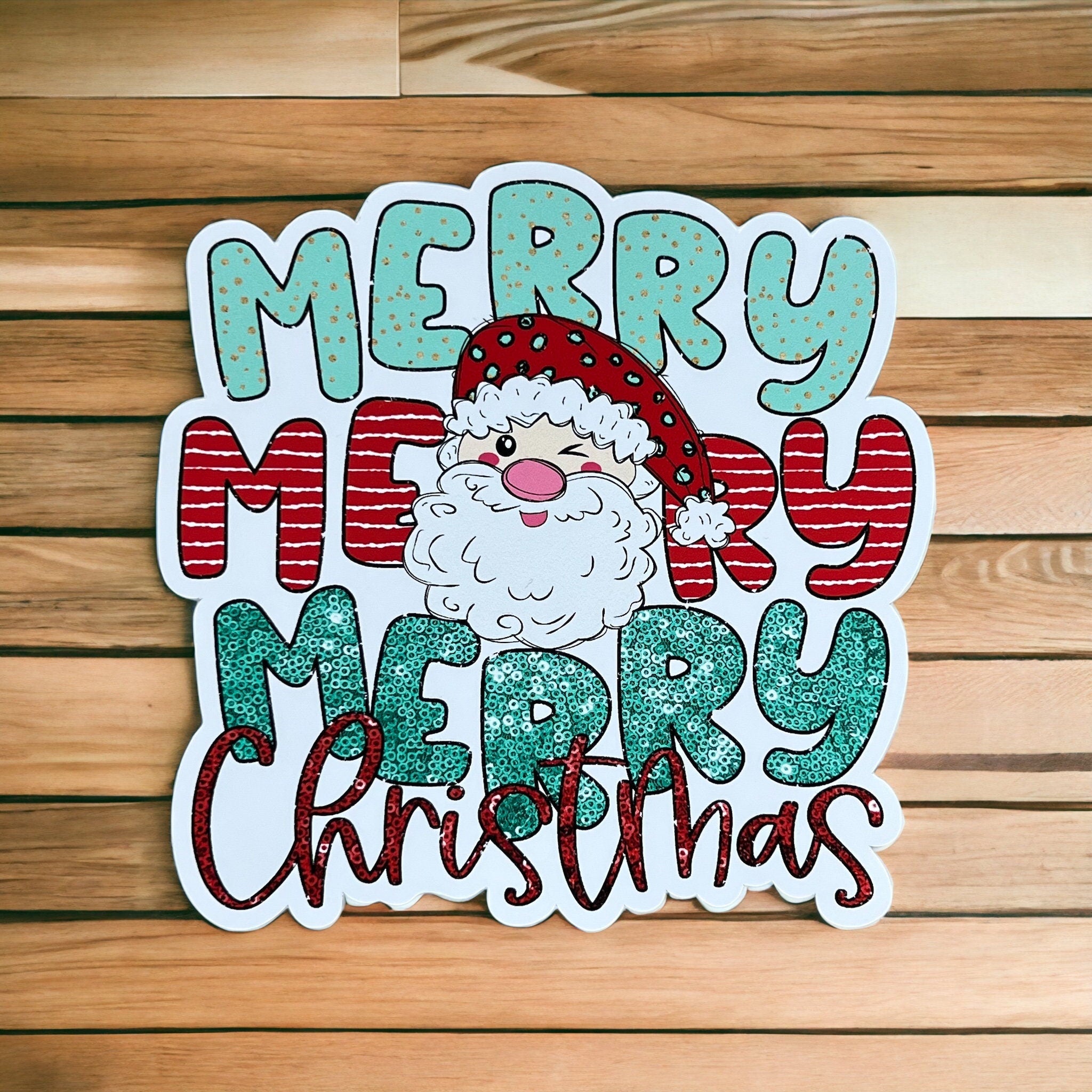 Merry Merry Merry Christmas Sticker