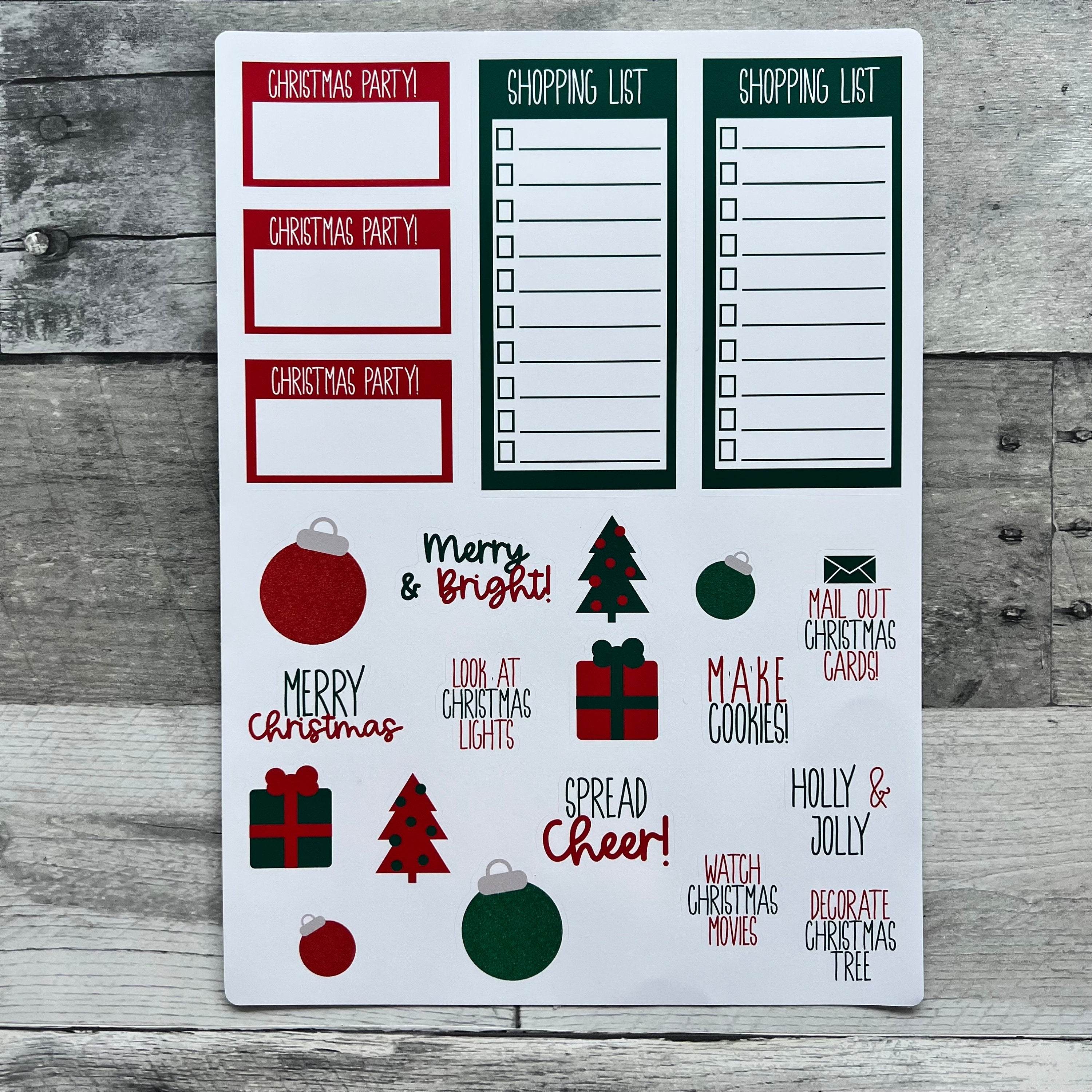 Christmas Planner Stickers