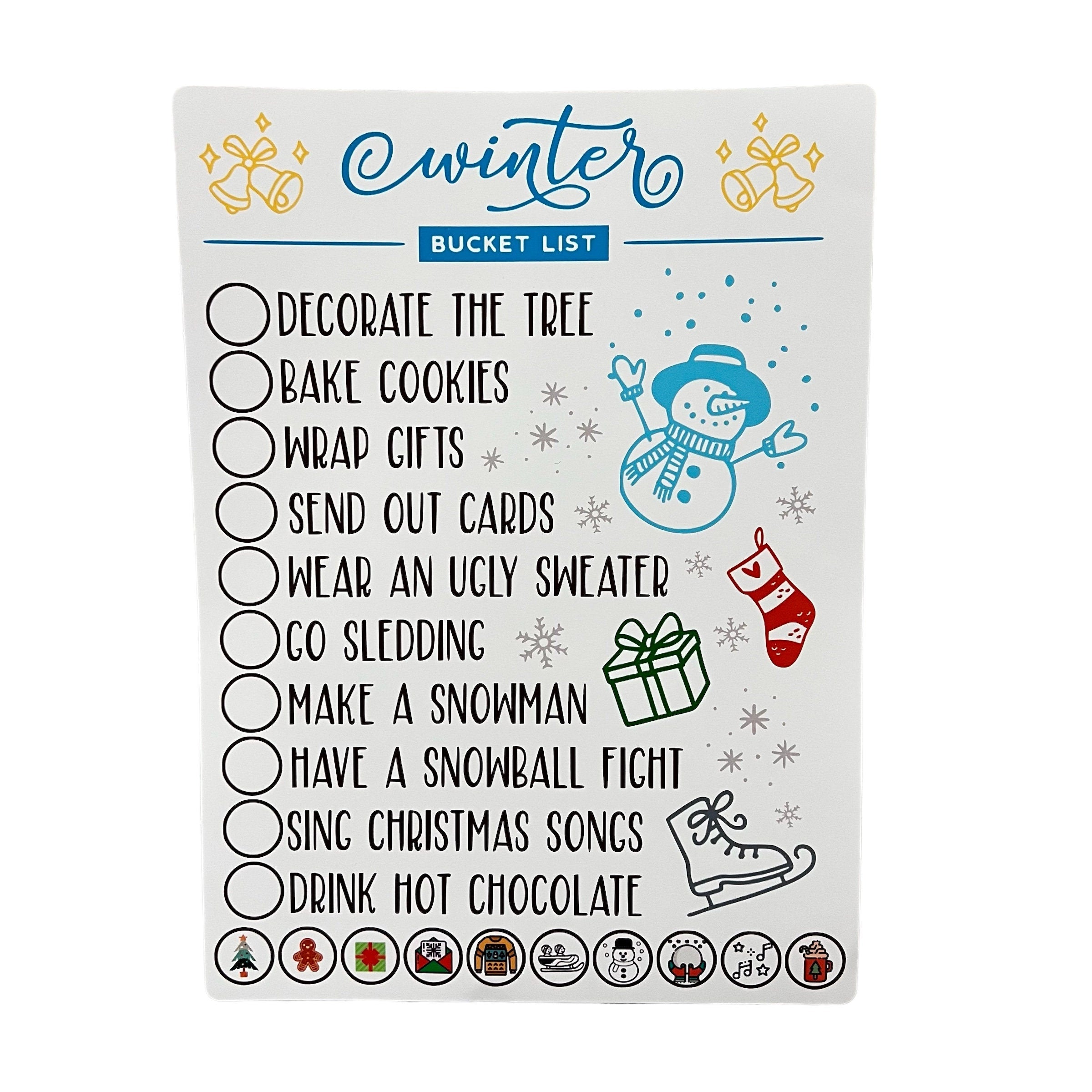Winter Bucket List Sticker