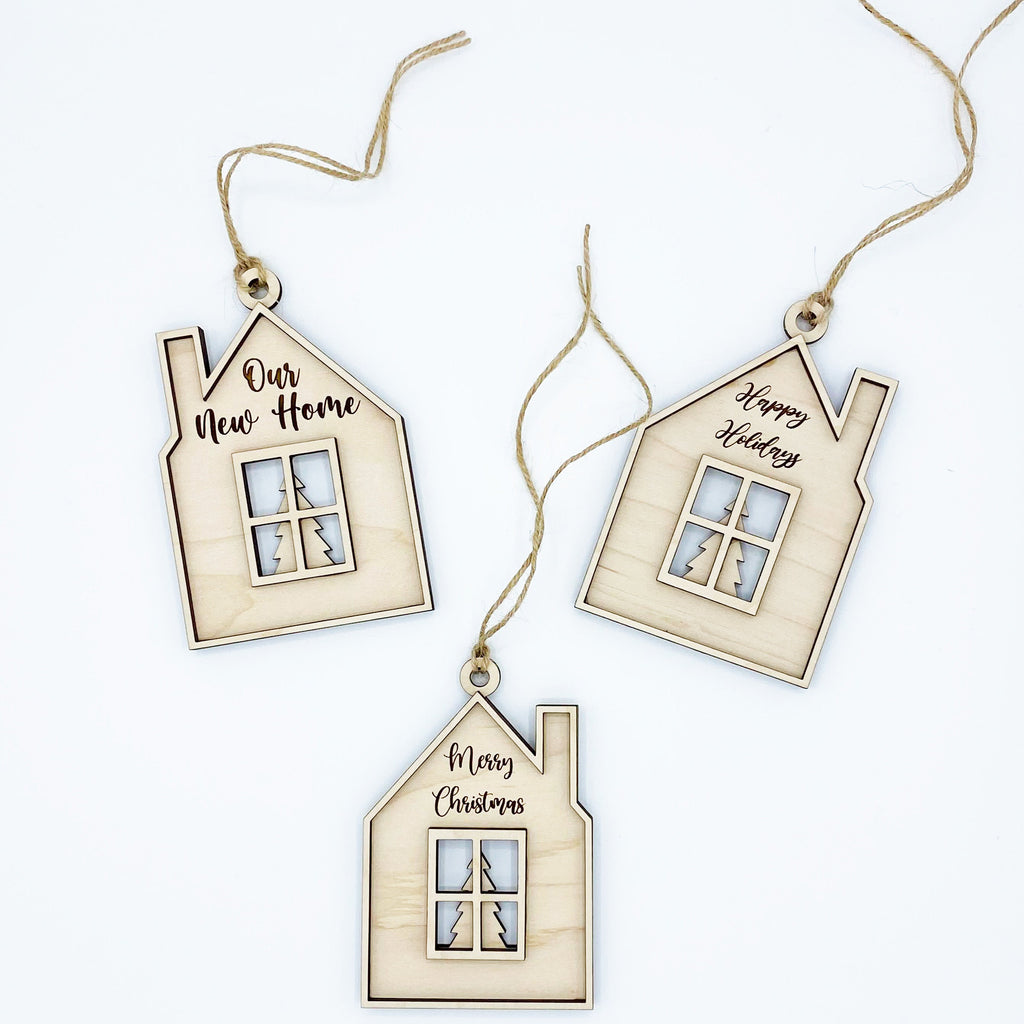 Home Wood Christmas Ornament From Made By R And R