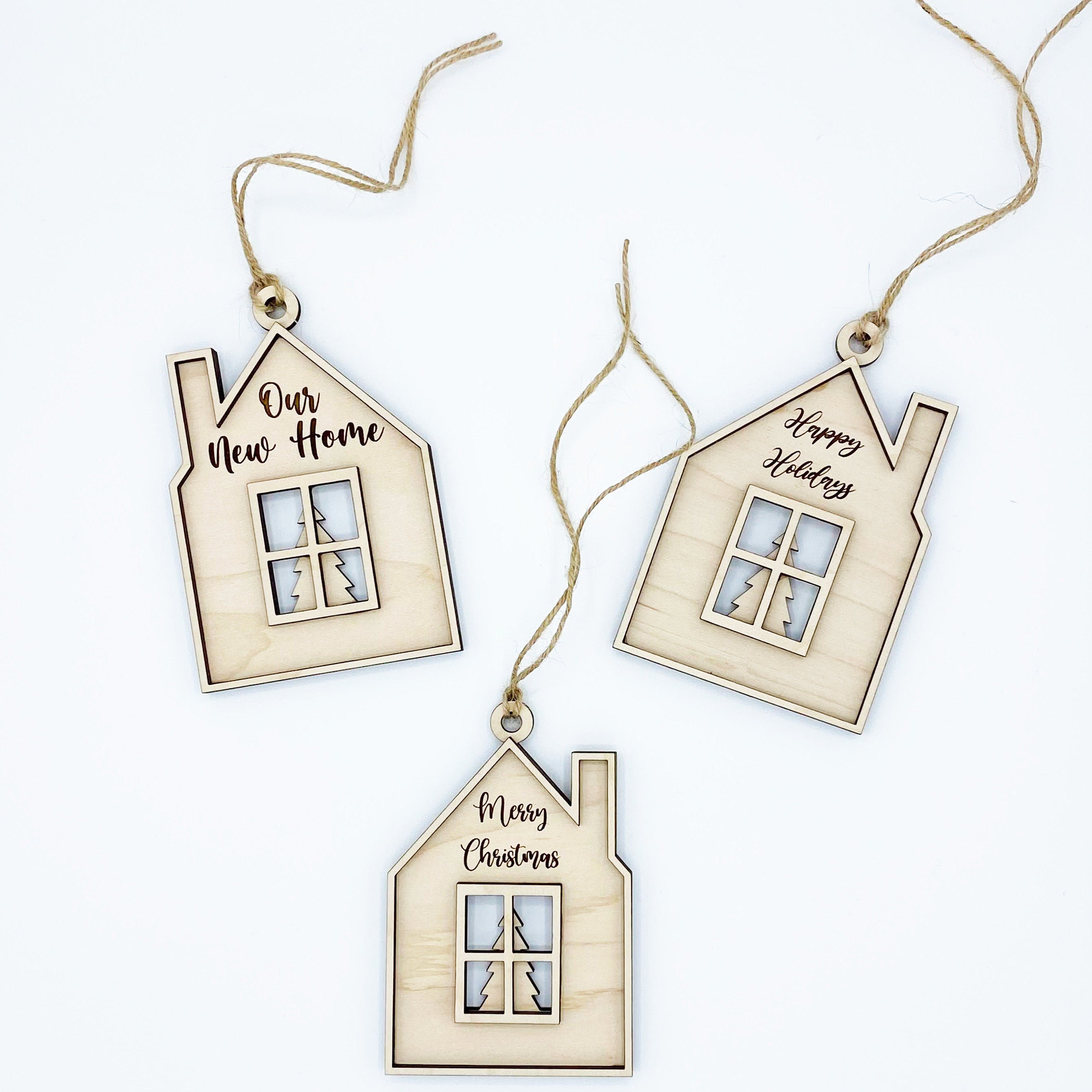 Home Wood Christmas Ornament From Made By R And R