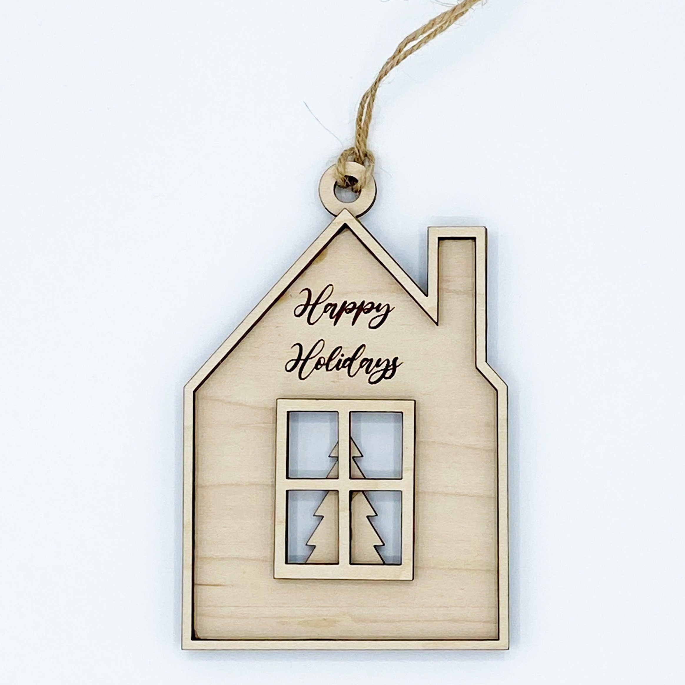 Home Wood Christmas Ornament From Made By R And R