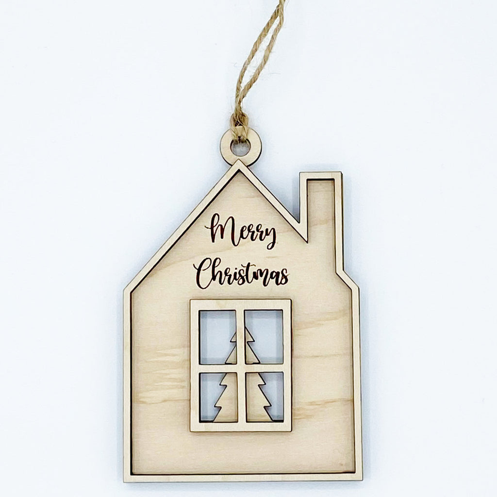 Home Wood Christmas Ornament From Made By R And R