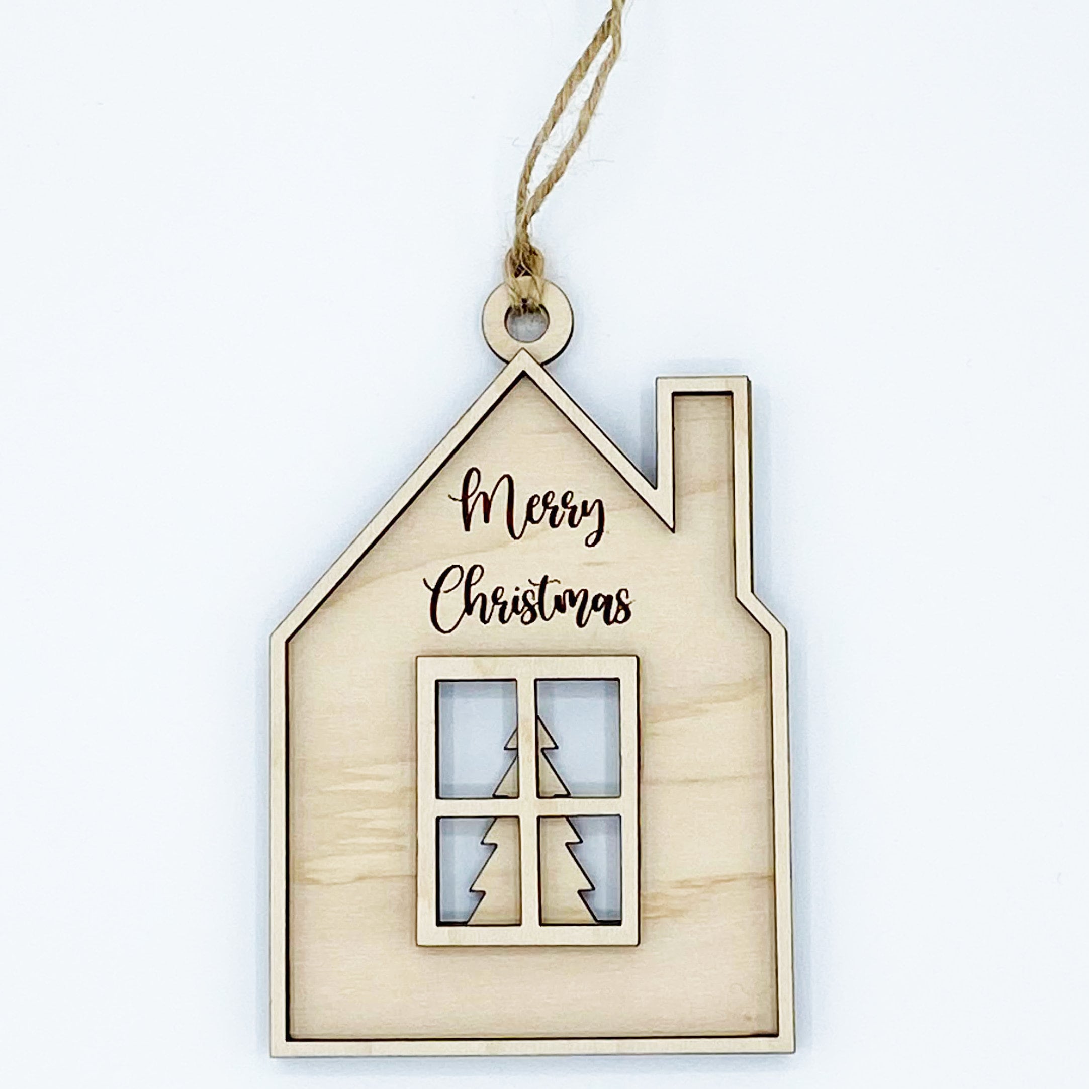 Home Wood Christmas Ornament From Made By R And R