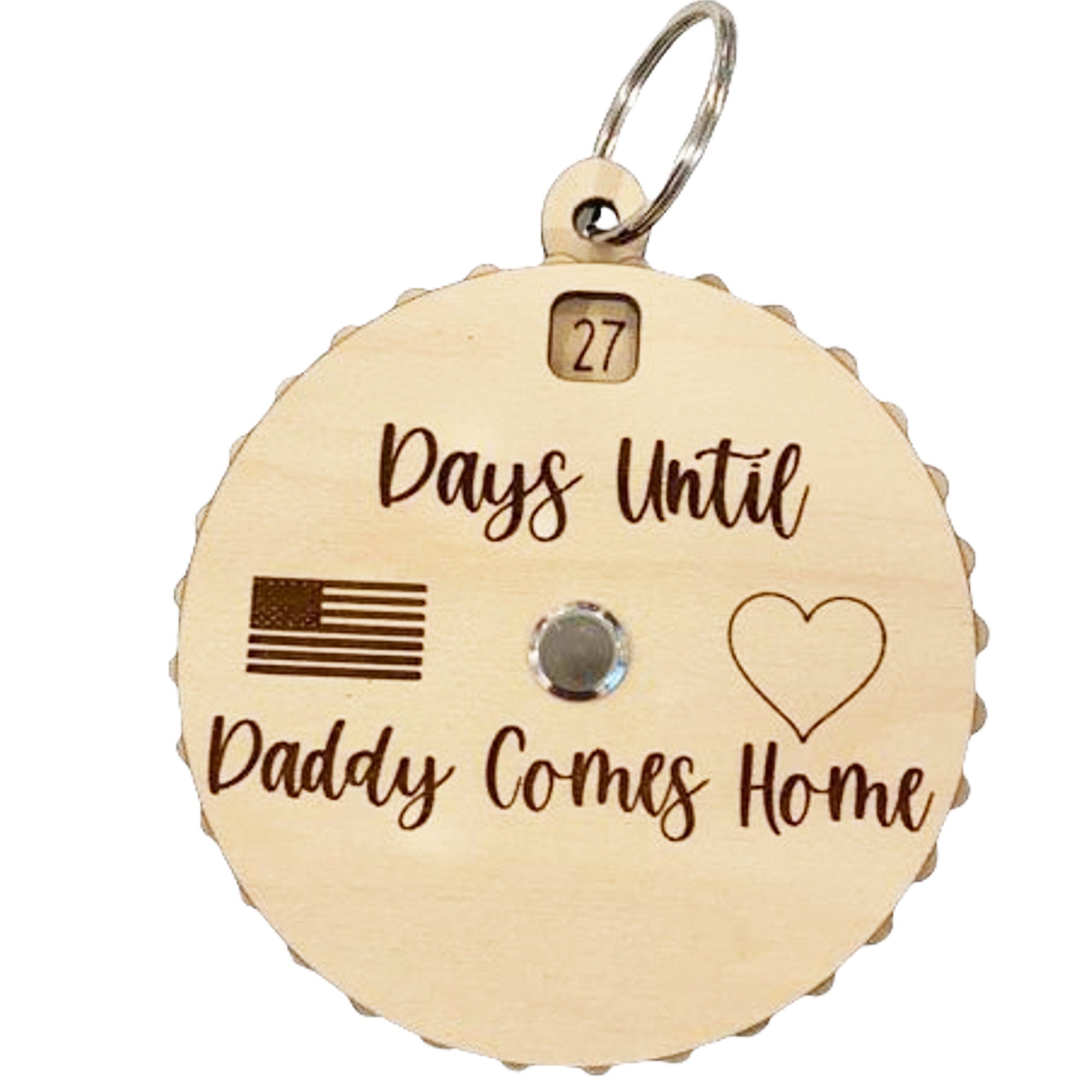 Military Reunion Countdown Spinner for Mommy/Daddy From Made By R And R