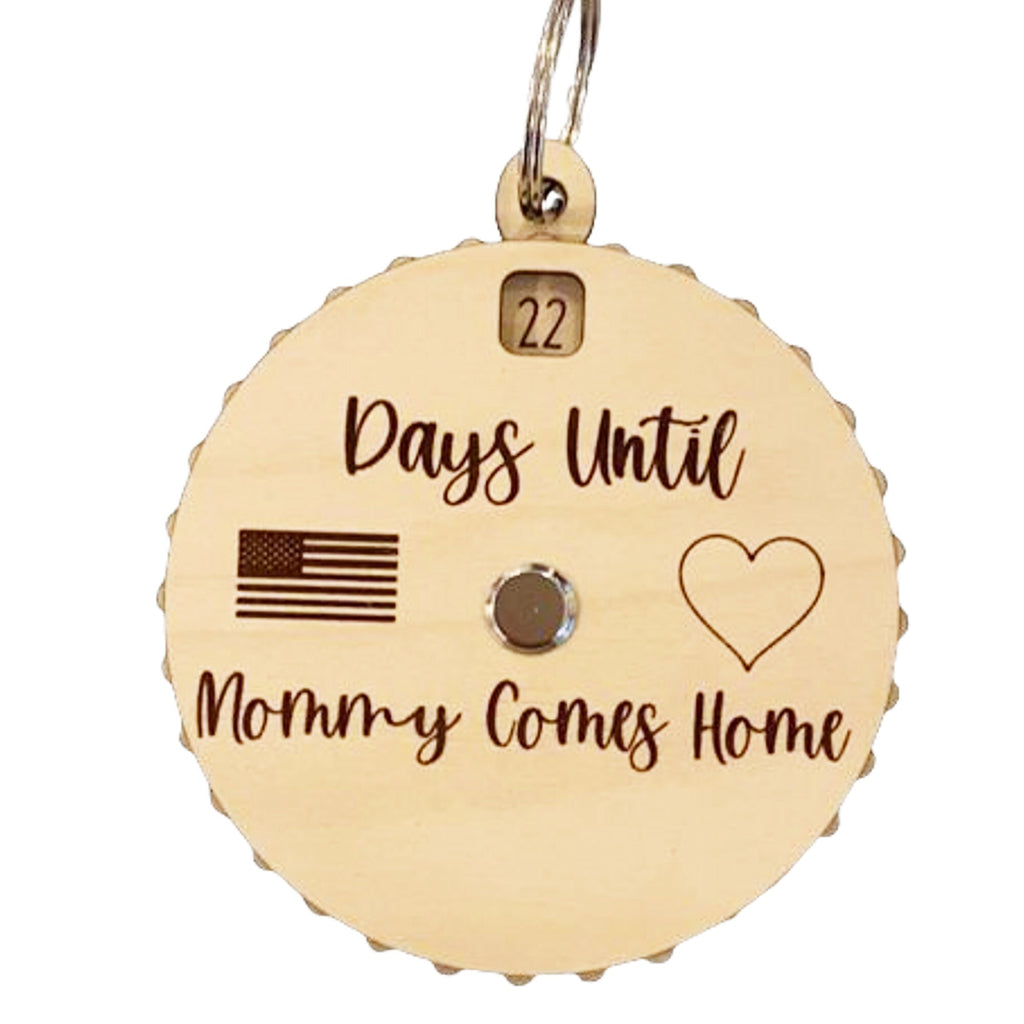 Military Reunion Countdown Spinner for Mommy/Daddy From Made By R And R