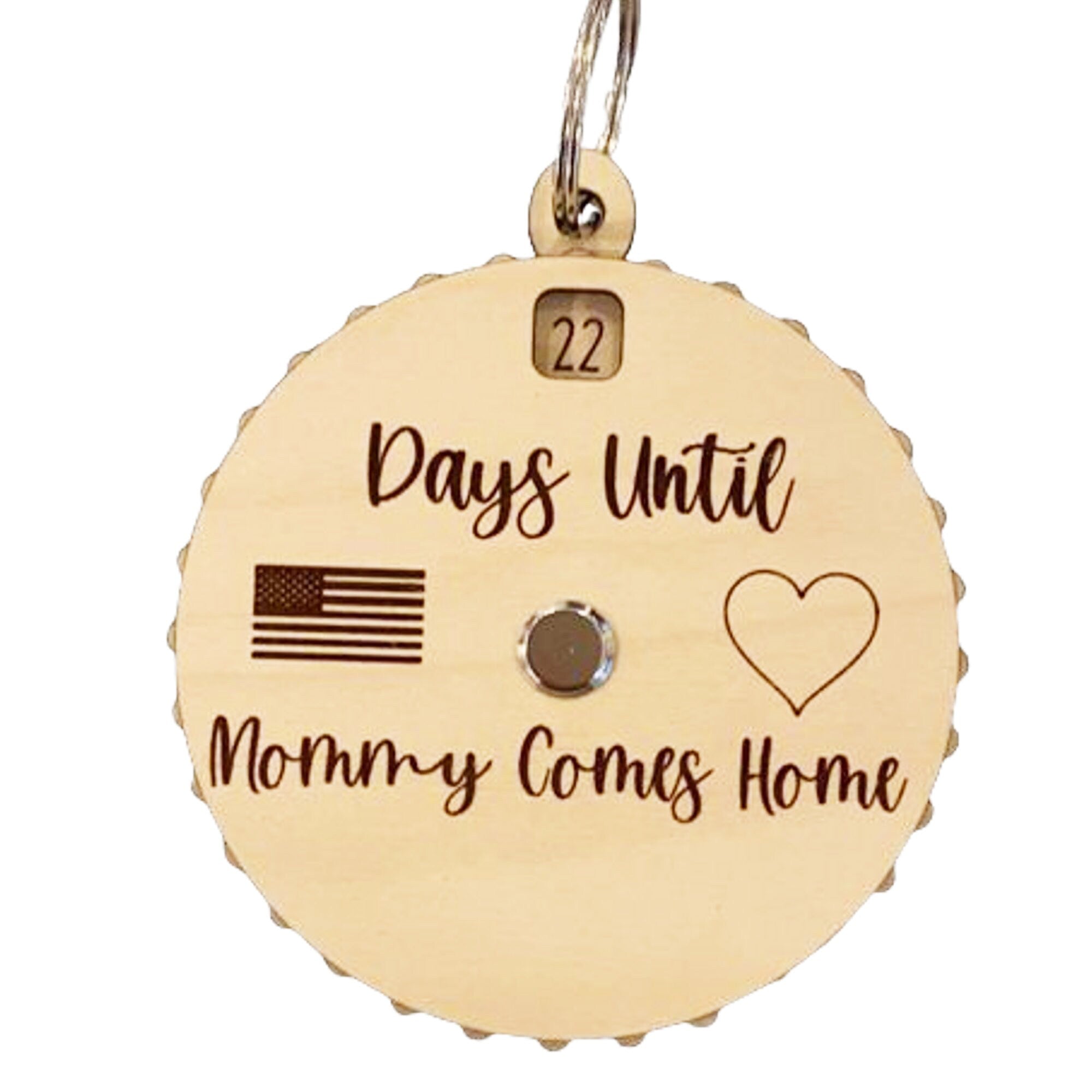 Military Reunion Countdown Spinner for Mommy/Daddy From Made By R And R