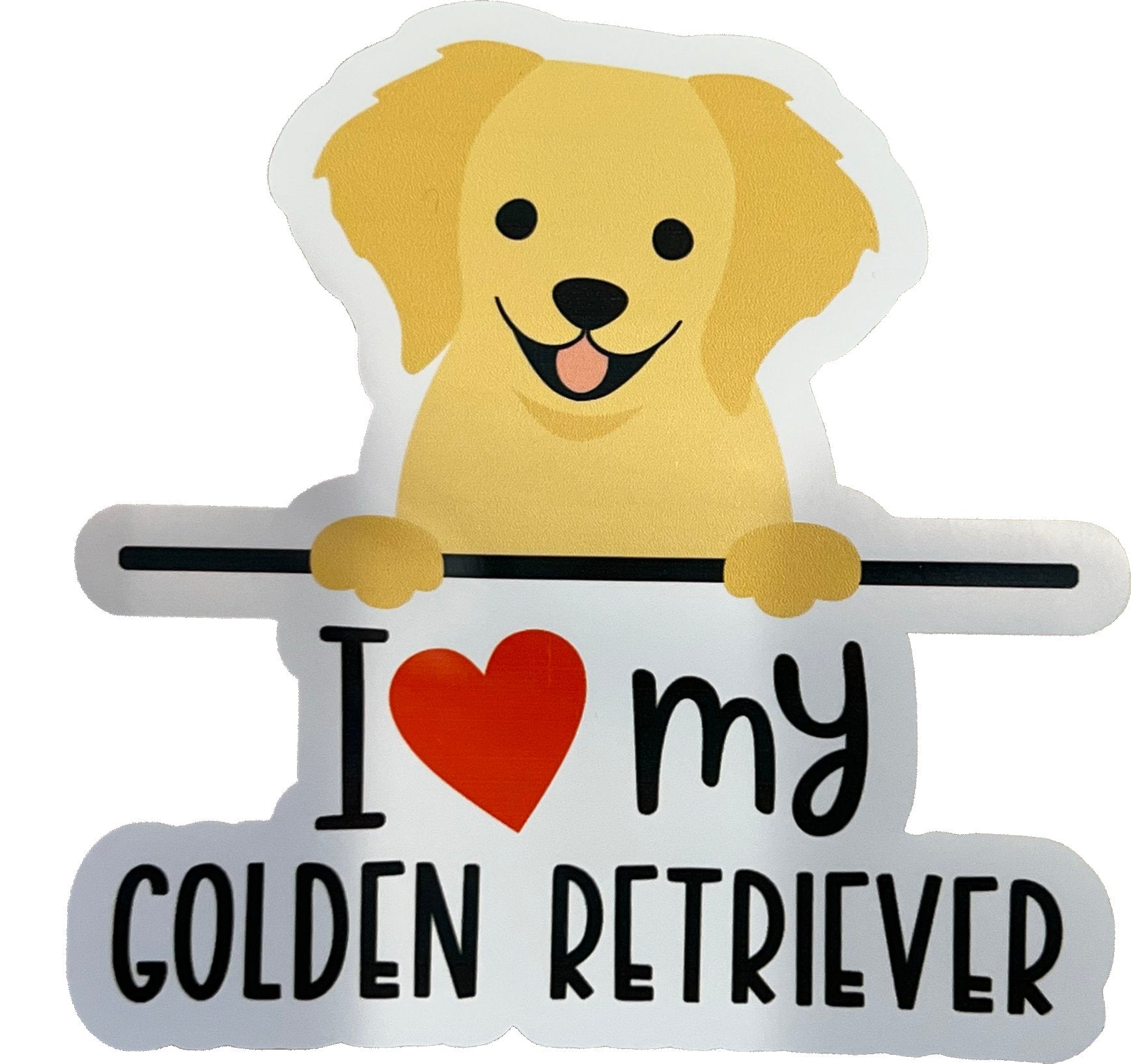 I Love My Dog 4" Sticker From Made By R And R