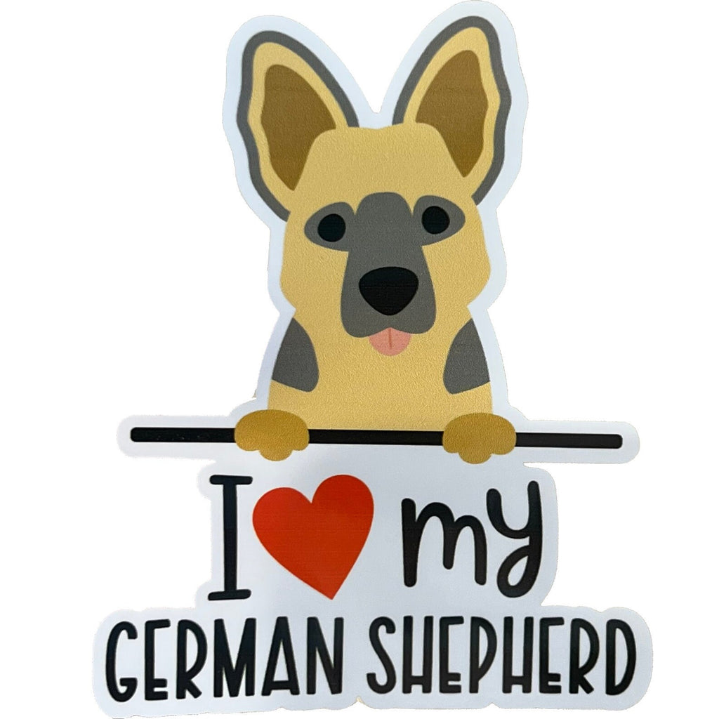 I Love My Dog 4" Sticker From Made By R And R