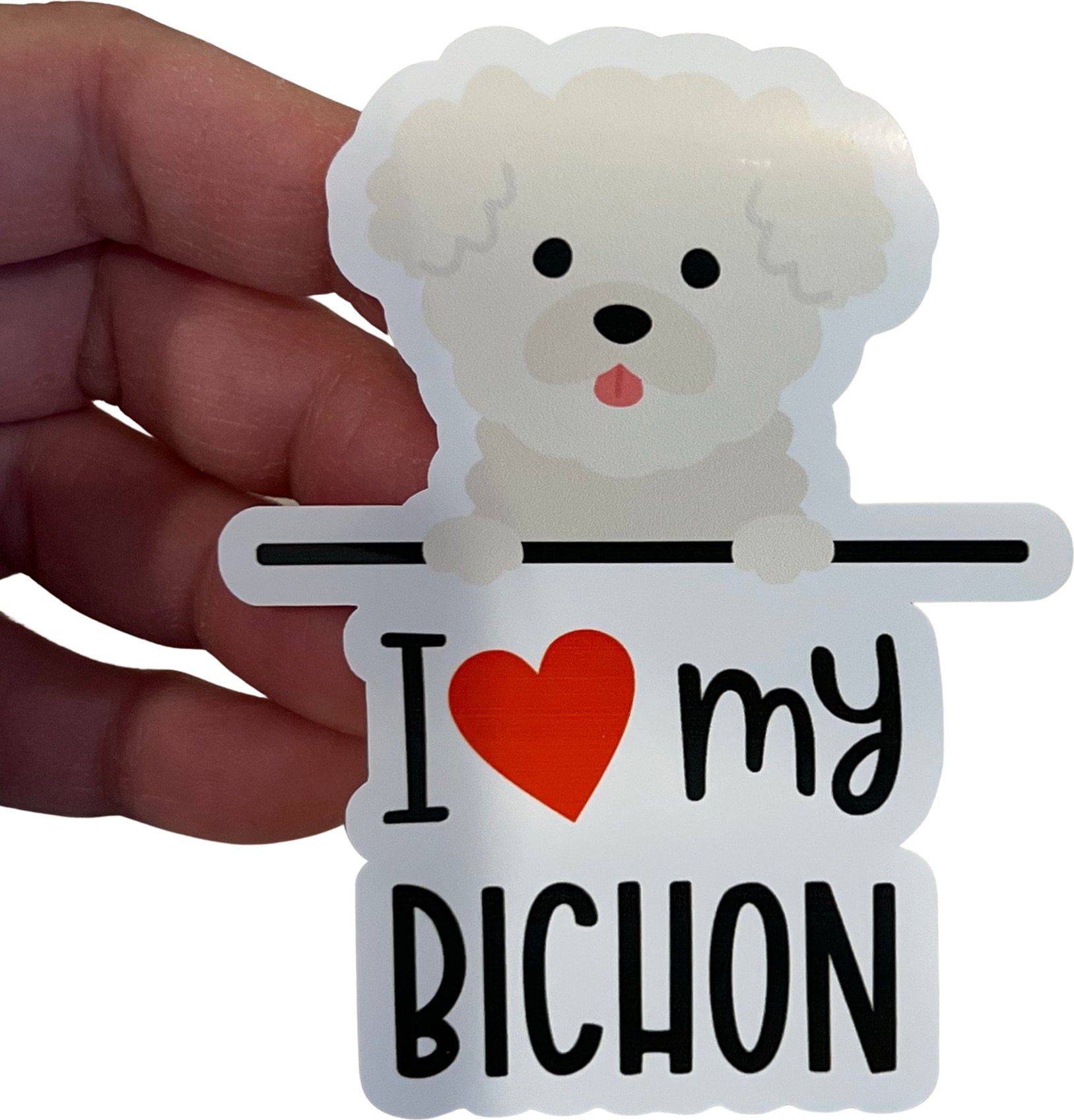 I Love My Dog 4" Sticker From Made By R And R