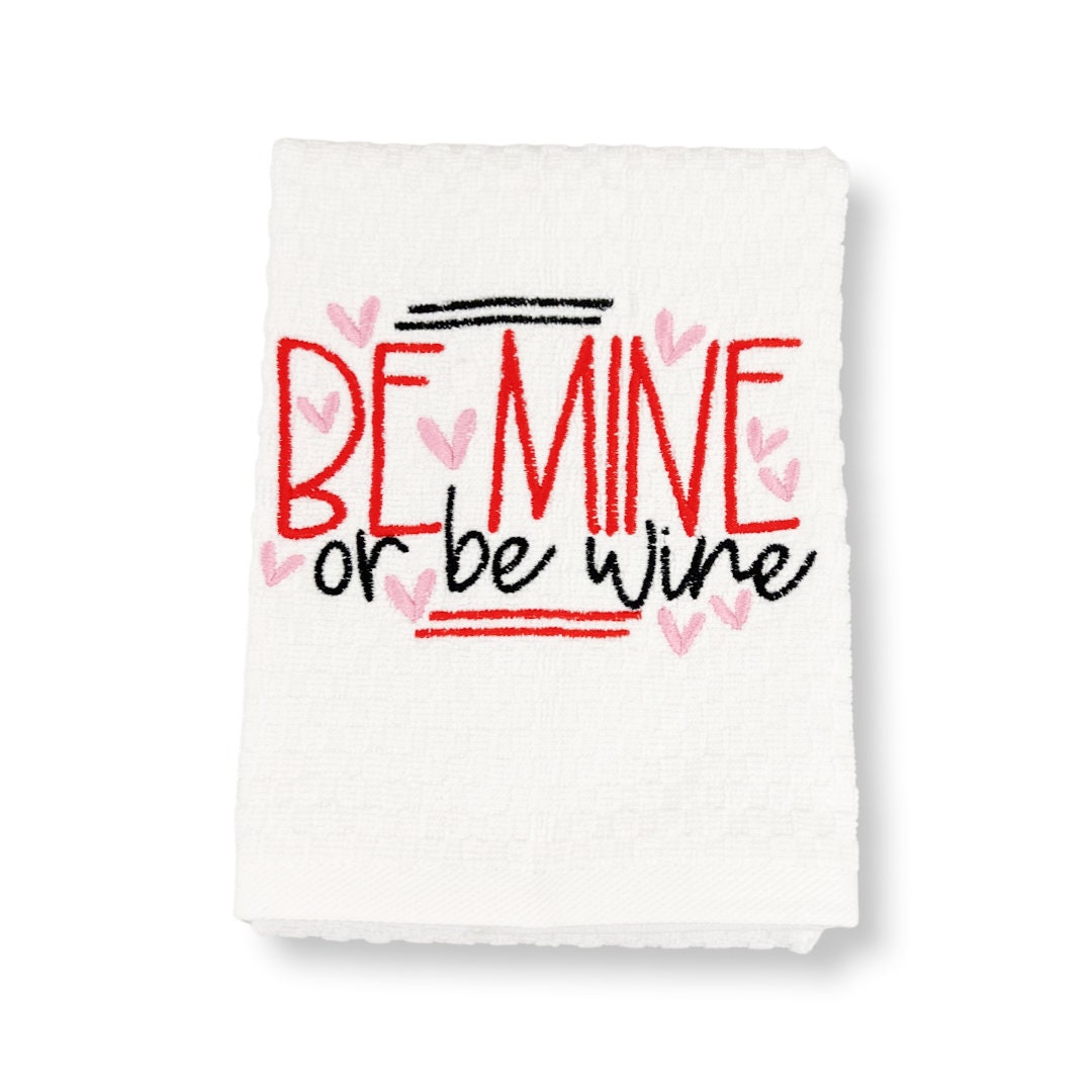 Valentine Embroidered Kitchen Dish Towels From Made By R And R