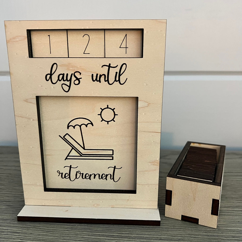 Interchangeable Wood Countdown From Made By R And R