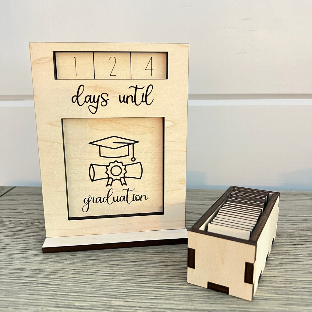 Interchangeable Wood Countdown From Made By R And R
