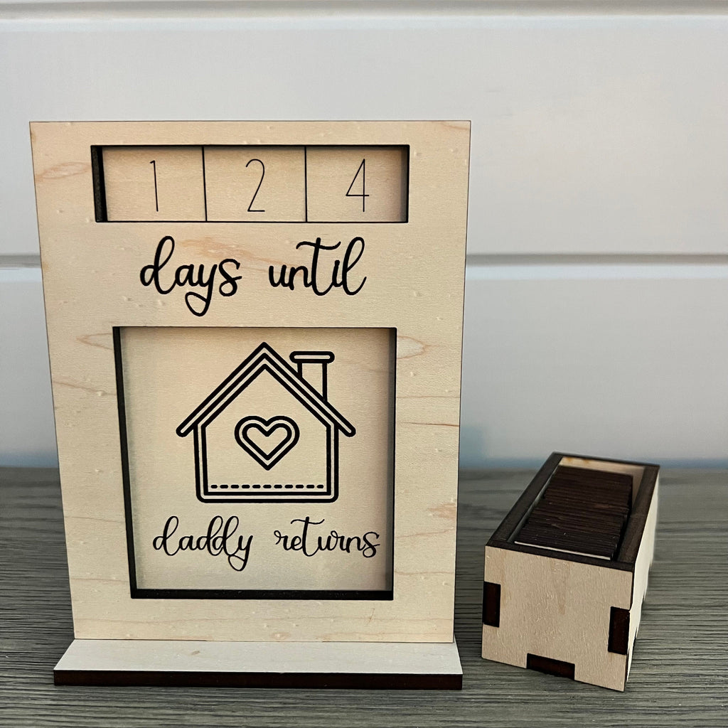 Interchangeable Wood Countdown From Made By R And R