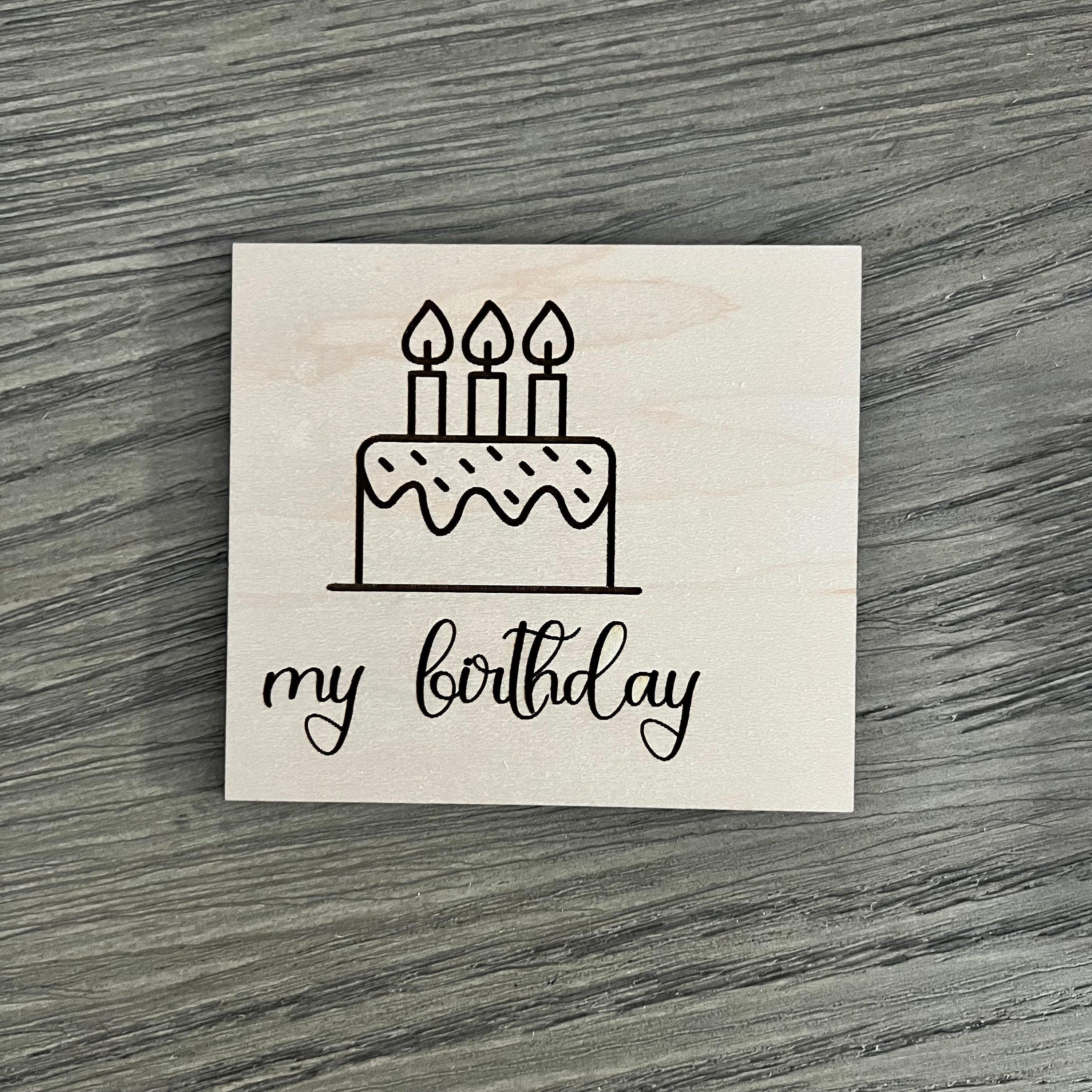 Interchangeable Wood Countdown Inserts (Base and numbers sold separately) From Made By R And R