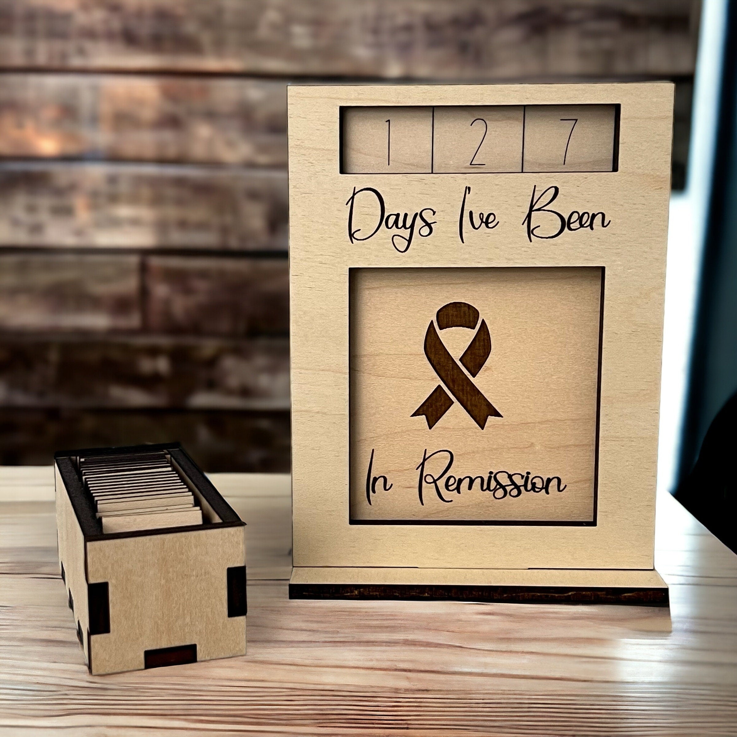 Days I've Been...Interchangeable Wood Countdown (includes base, numbers and one insert) From Made By R And R
