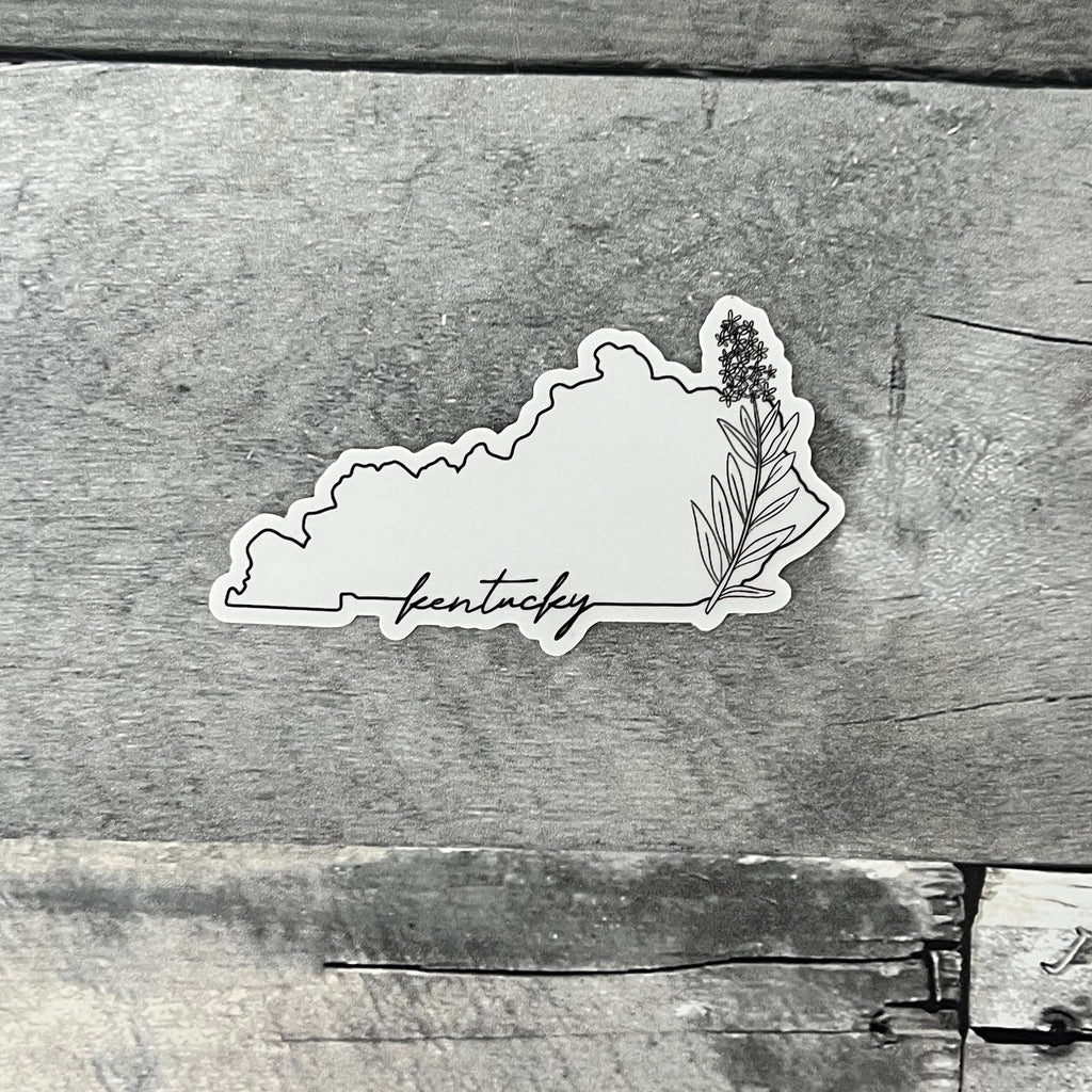 State Flower Clear Sticker From Made By R And R