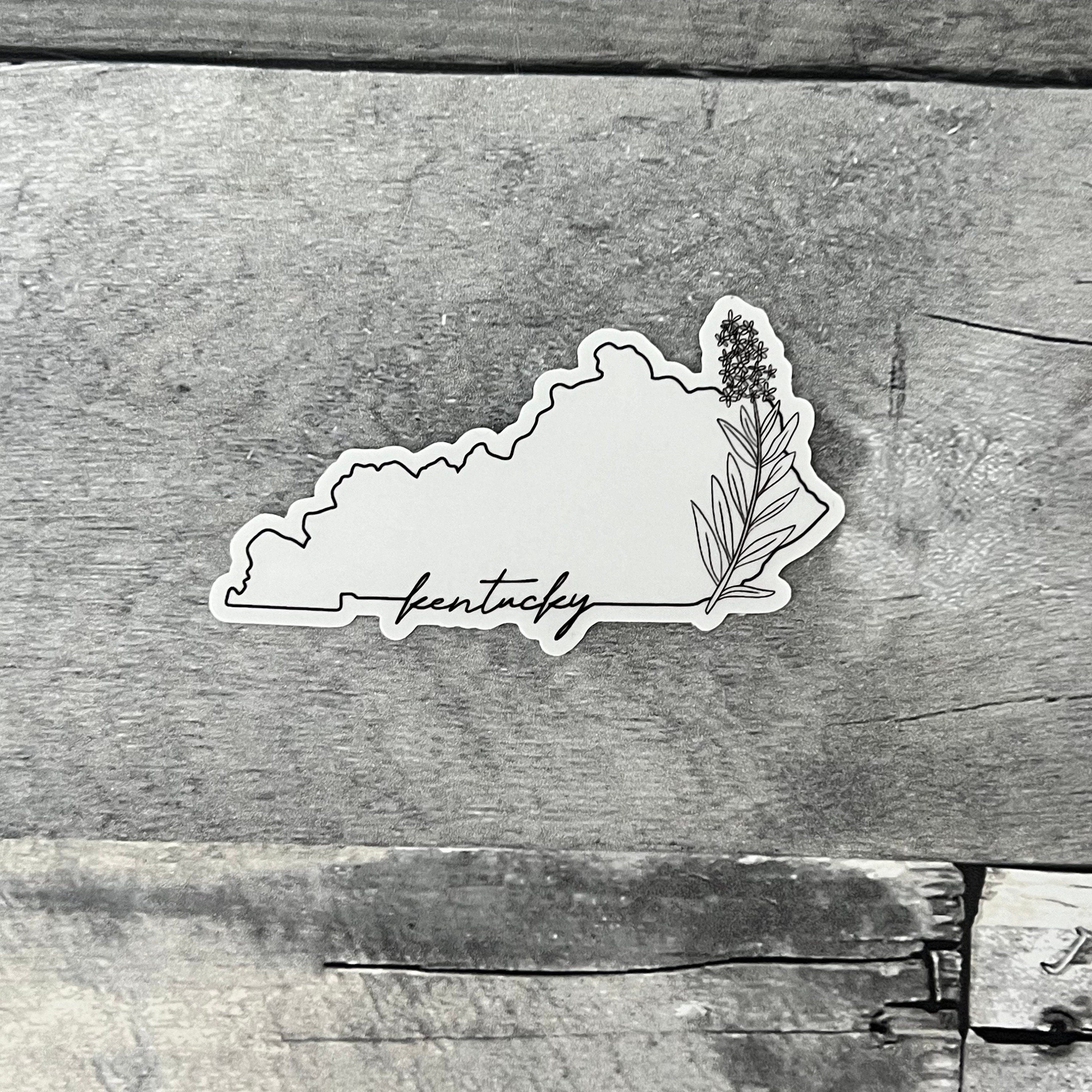 State Flower Clear Sticker From Made By R And R