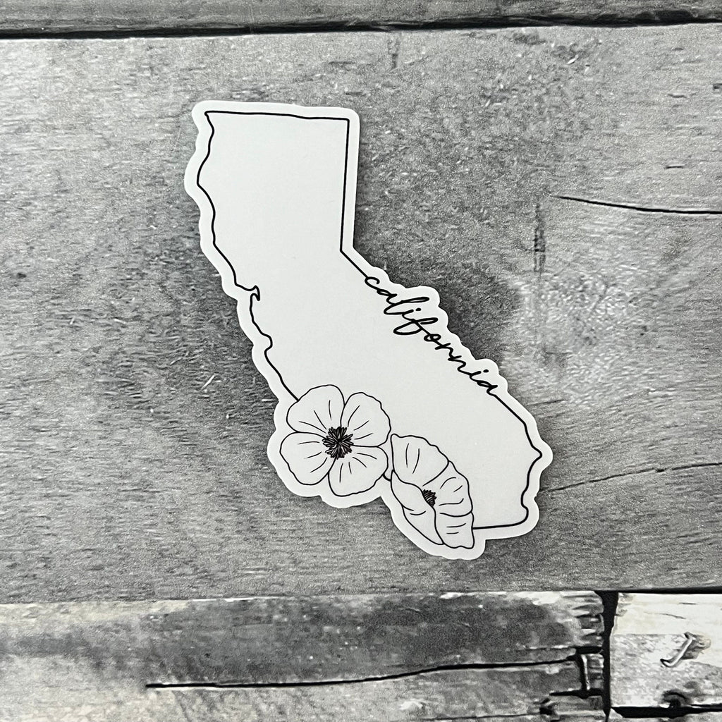 State Flower Clear Sticker From Made By R And R