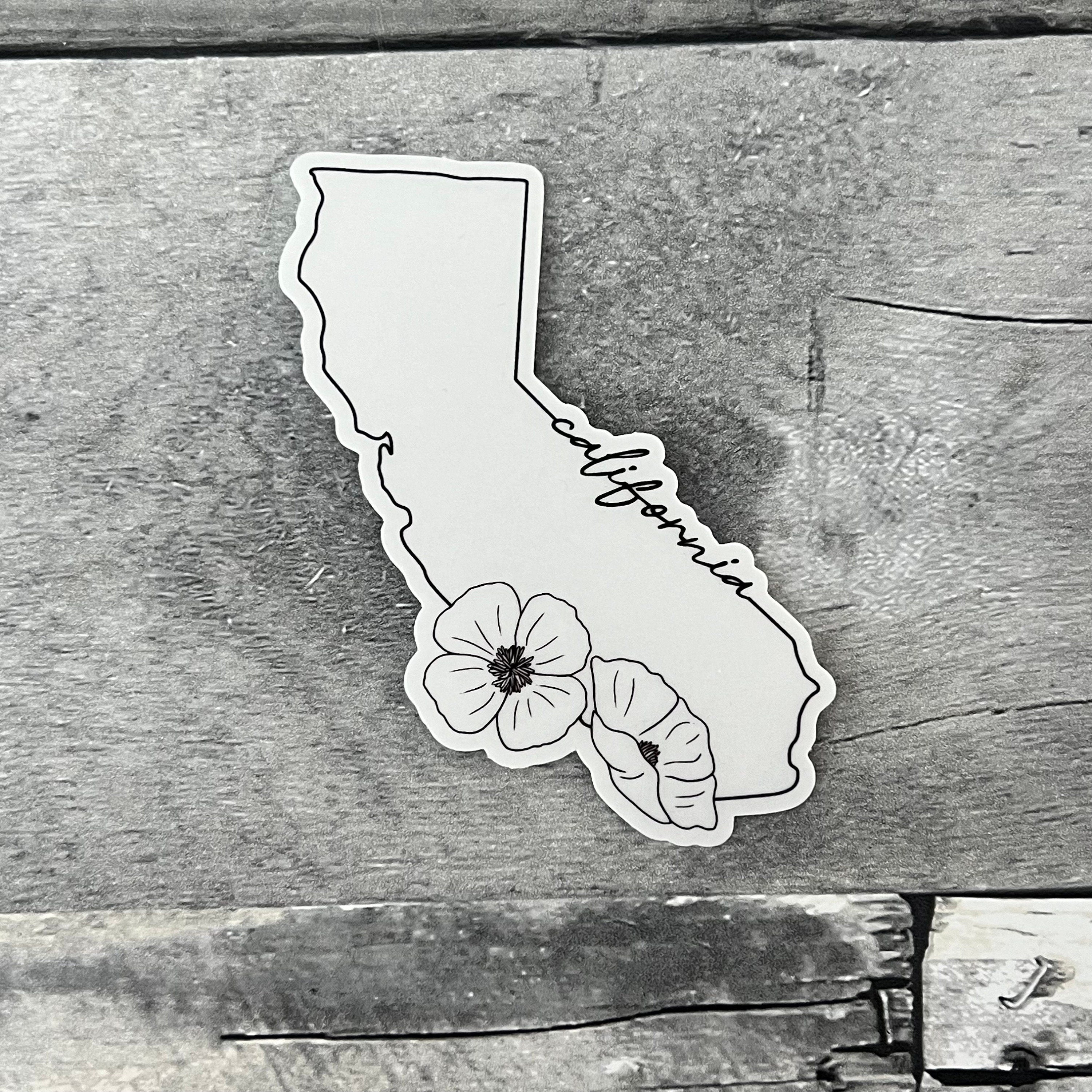 State Flower Clear Sticker From Made By R And R