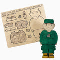 Wood Build A Military Service Member From Made By R And R