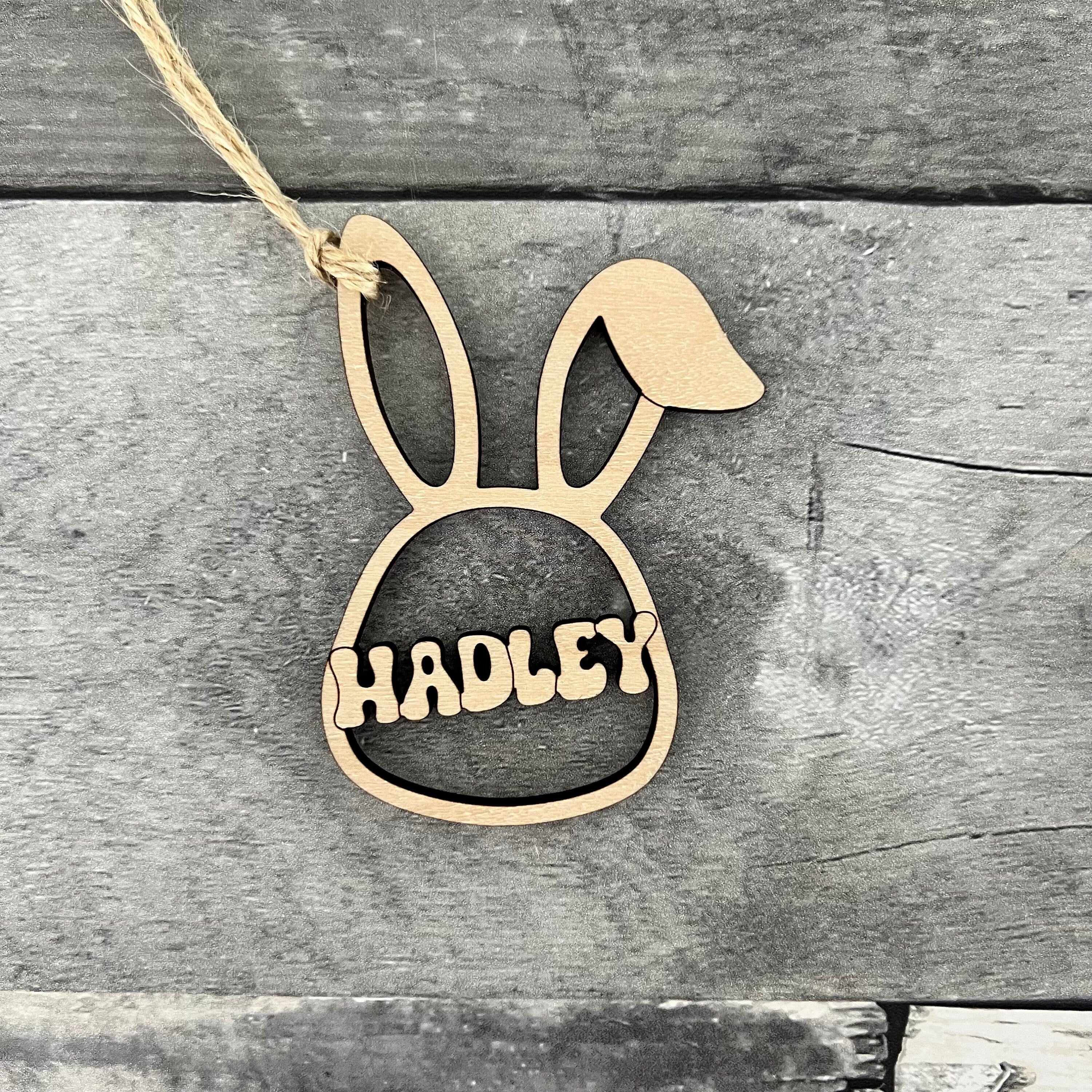 Personalized Wood Bunny Easter Tags From Made By R And R