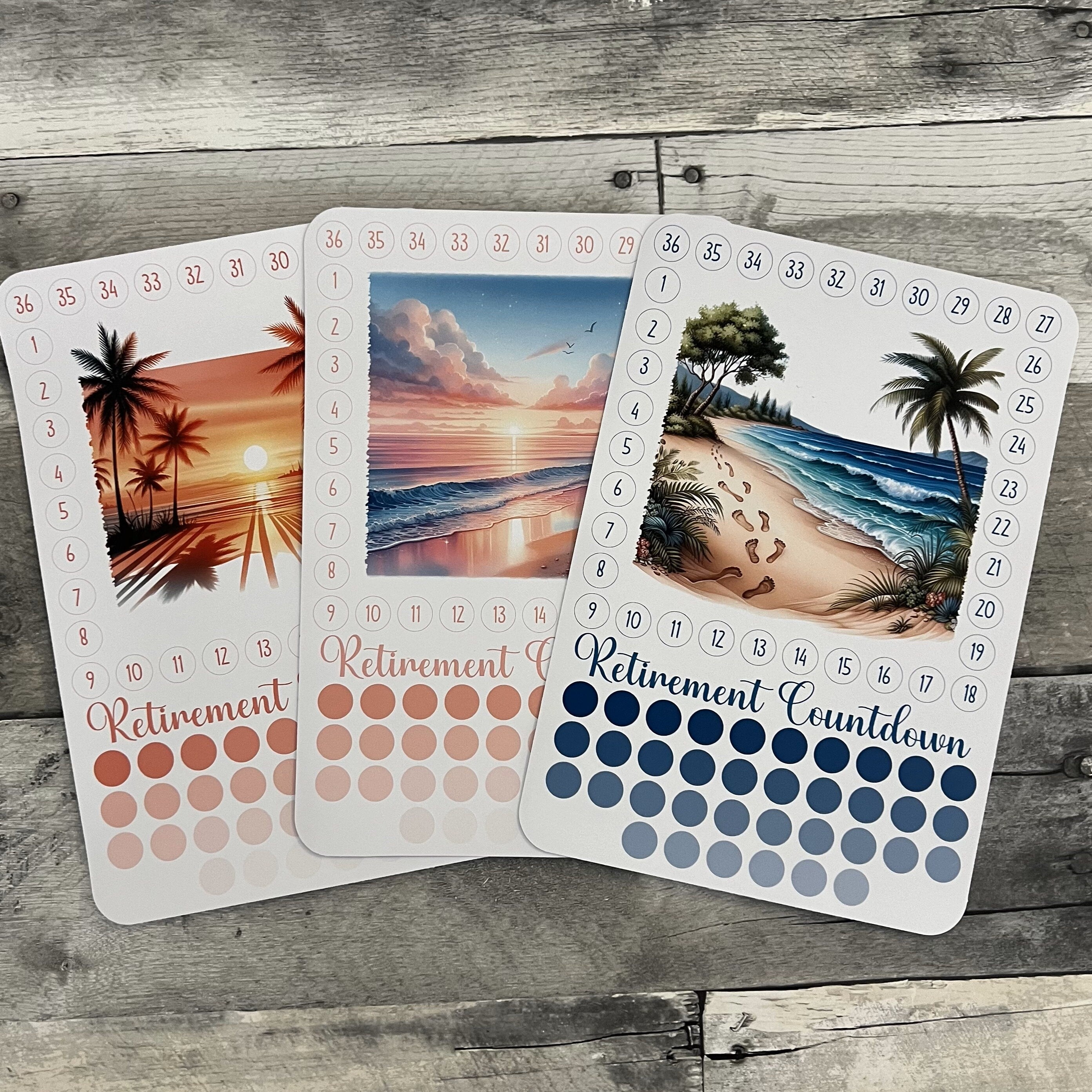 Retirement Countdown Activity Sticker (Choose One) From Made By R And R